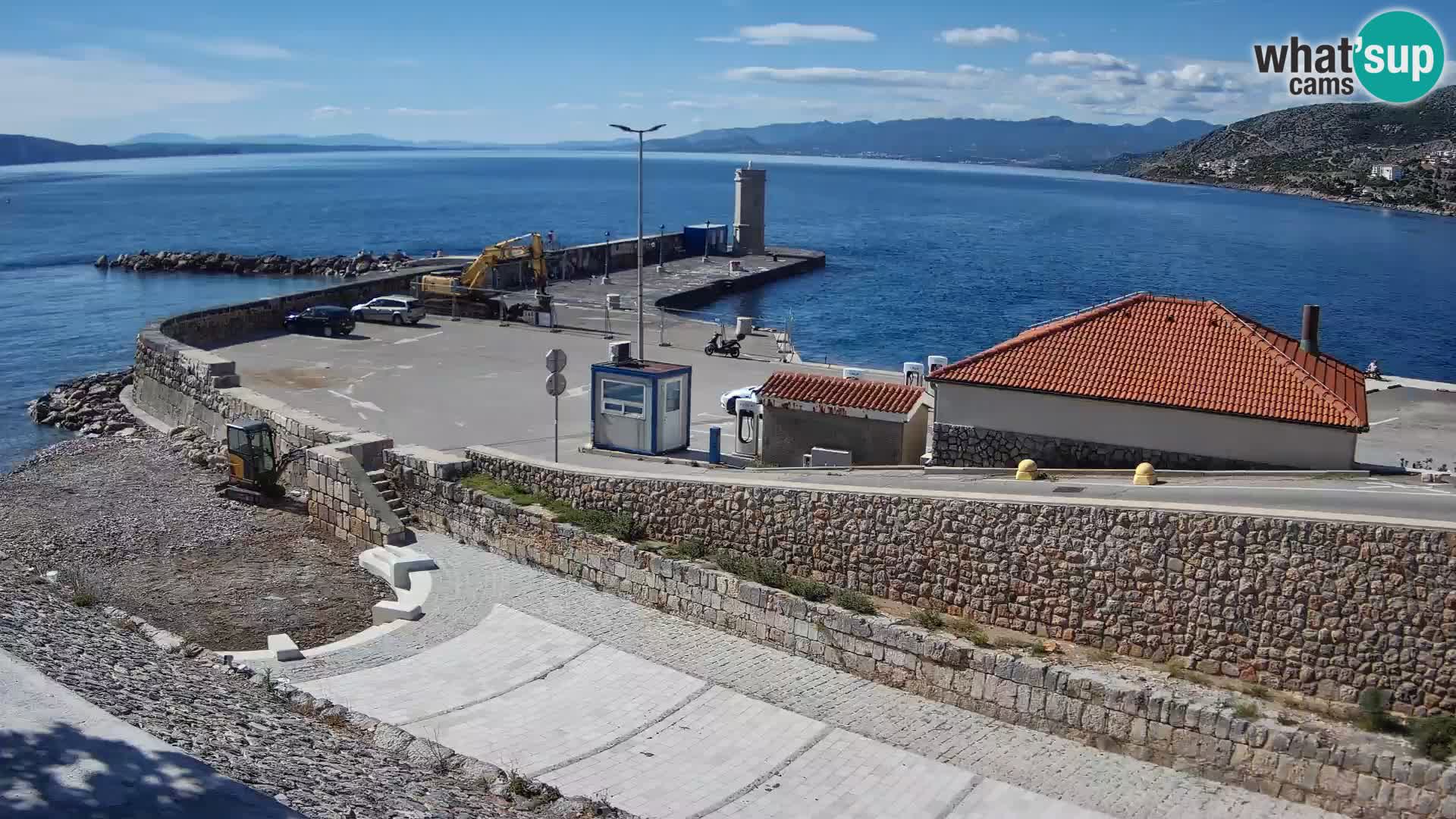 Webcam puerto de Senj – Rompeolas y faro en directo