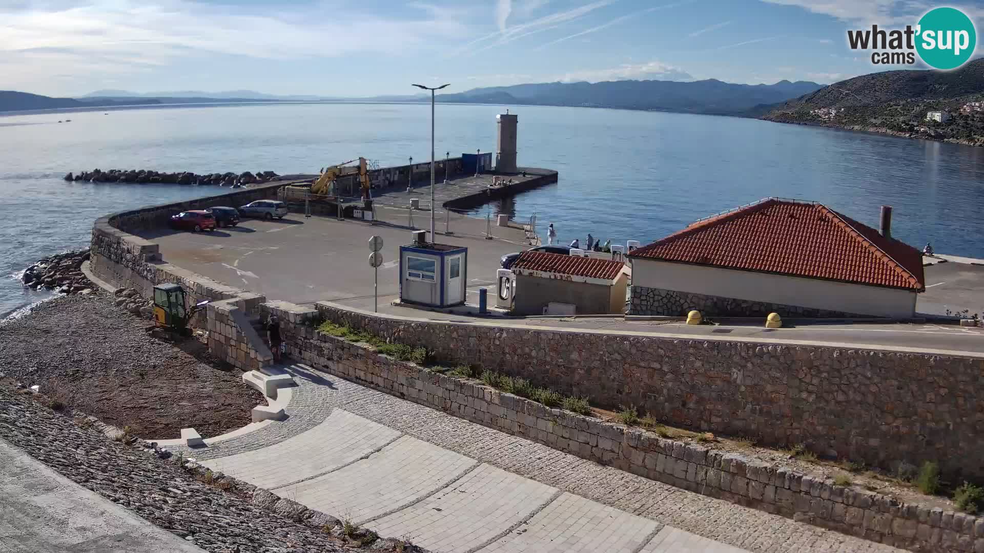 Webcam puerto de Senj – Rompeolas y faro en directo