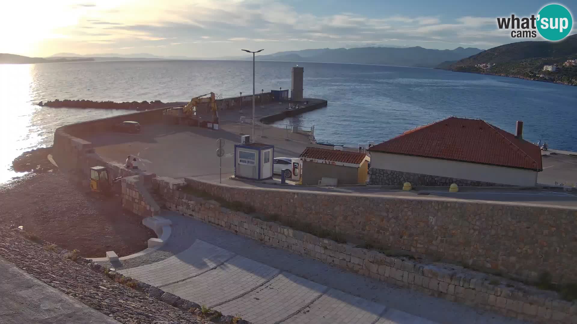 Senj Harbour Webcam – Breakwater & Lighthouse Live View