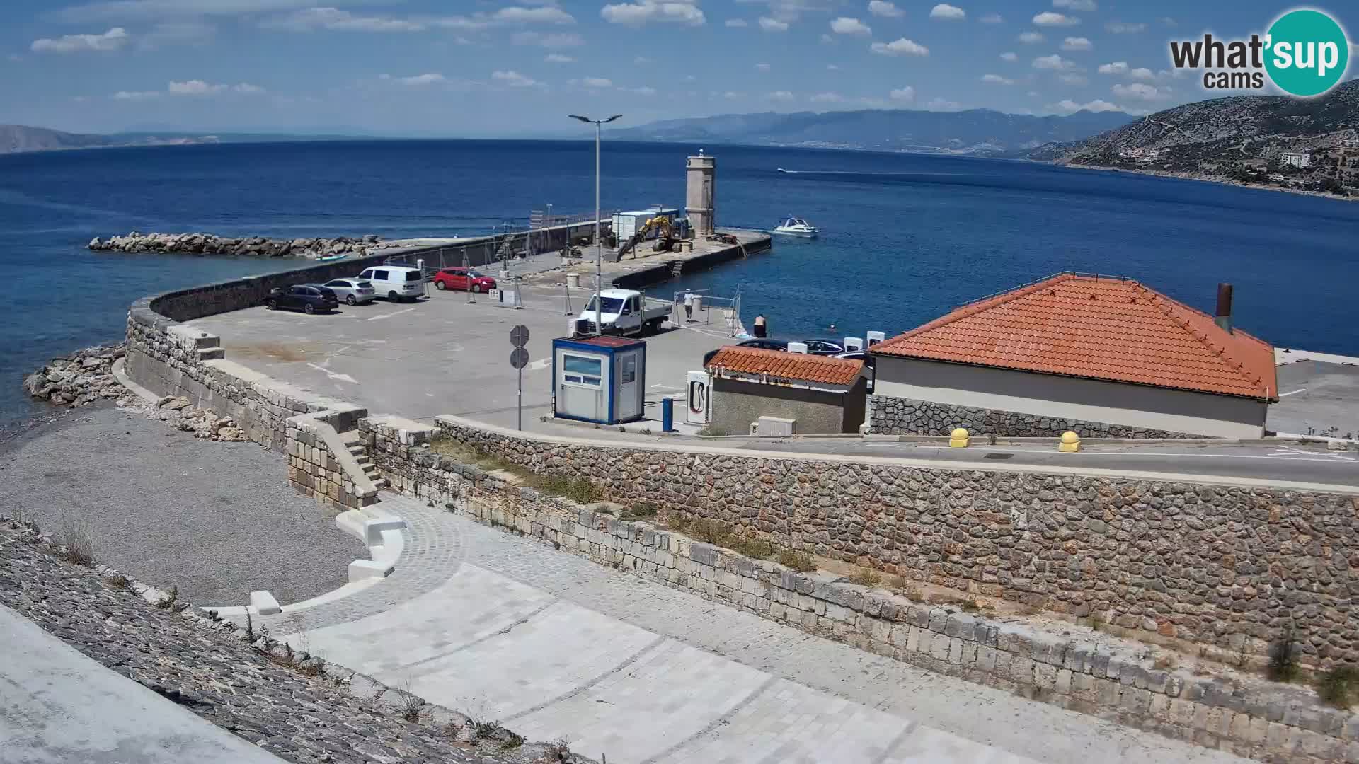Senj Harbour Webcam – Breakwater & Lighthouse Live View