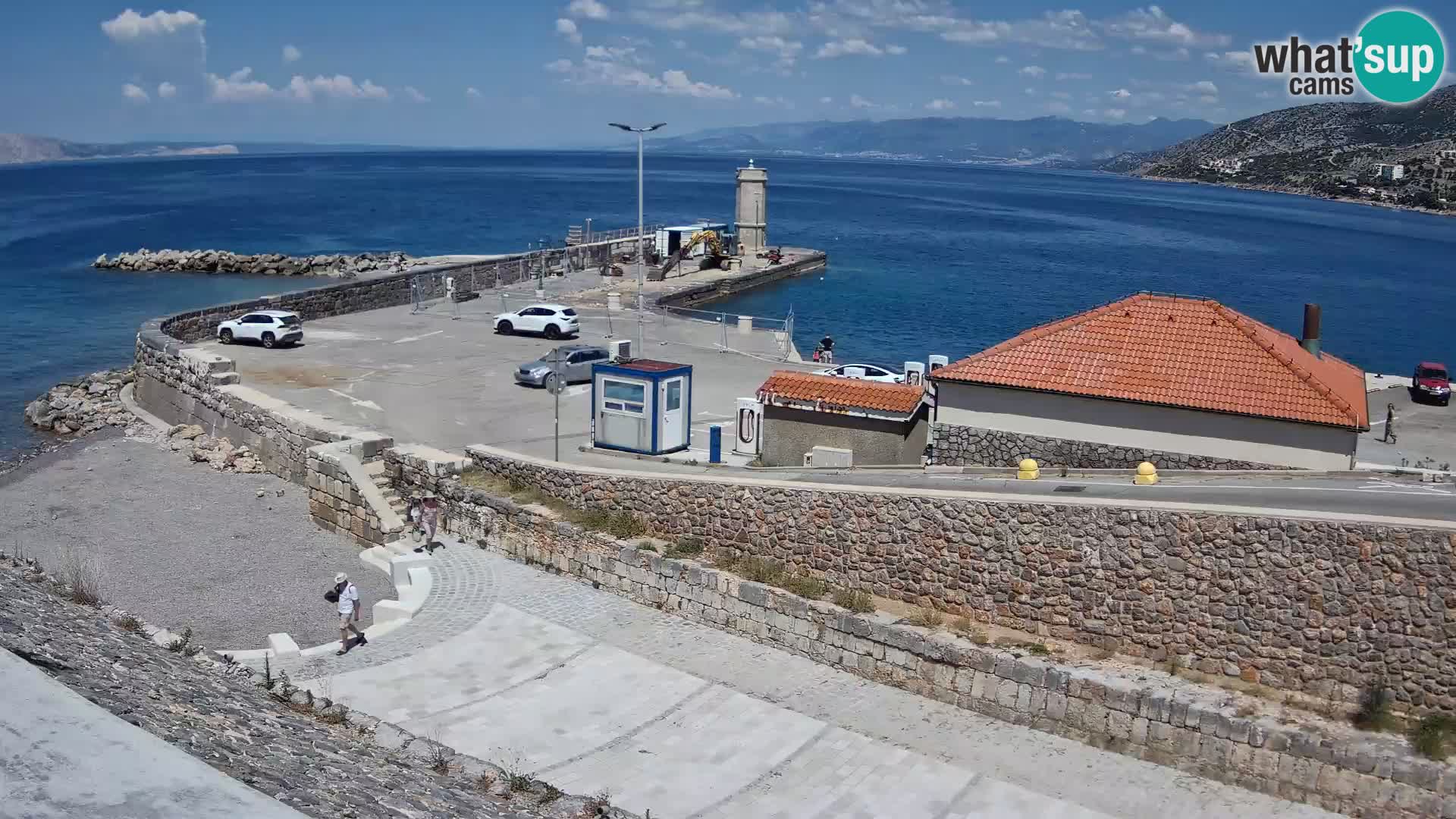 Senj Hafen Webcam – Wellenbrecher & Leuchtturm Liveblick
