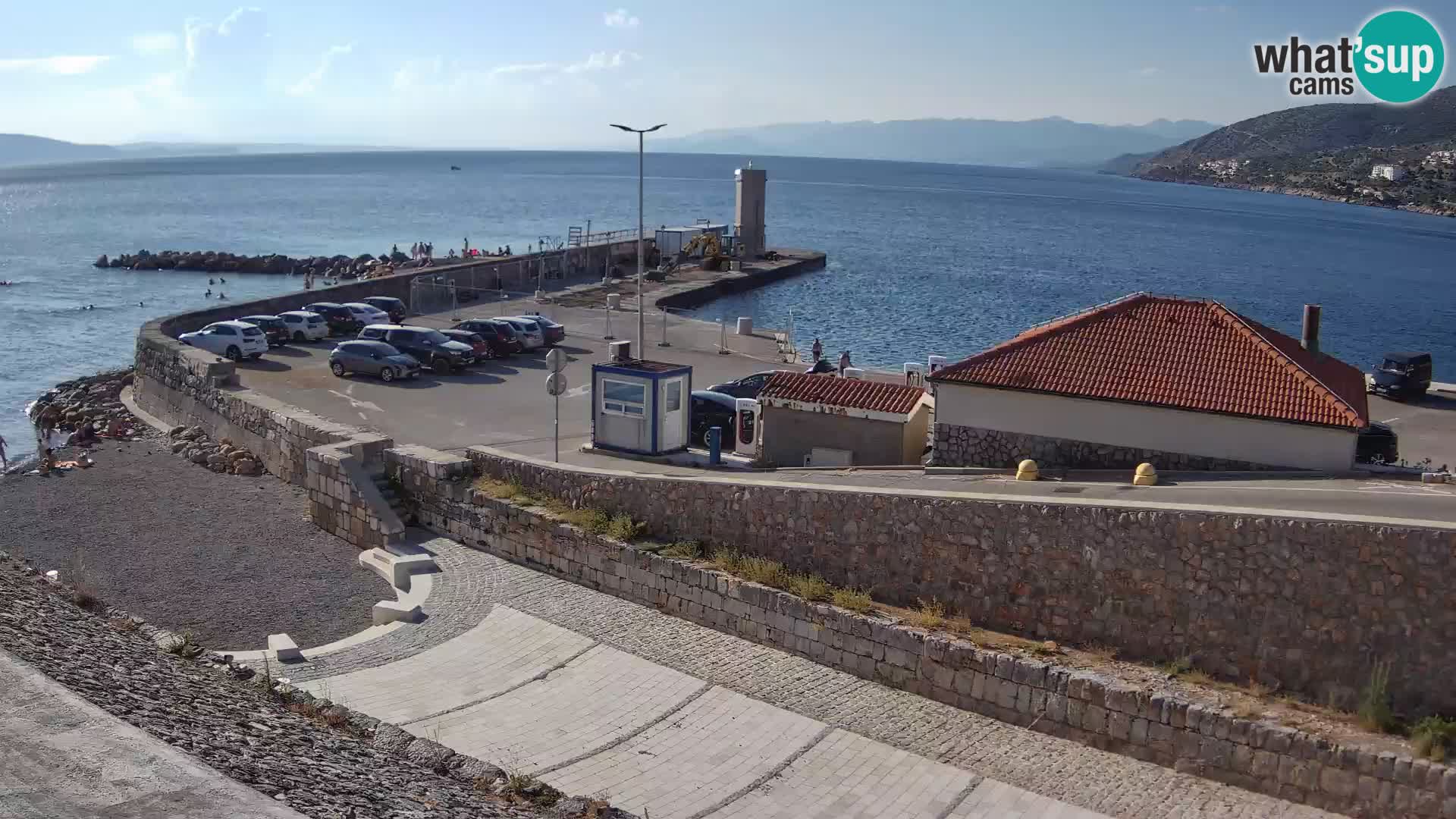 Web kamera Senj luka – Lukobran i svjetionik uživo