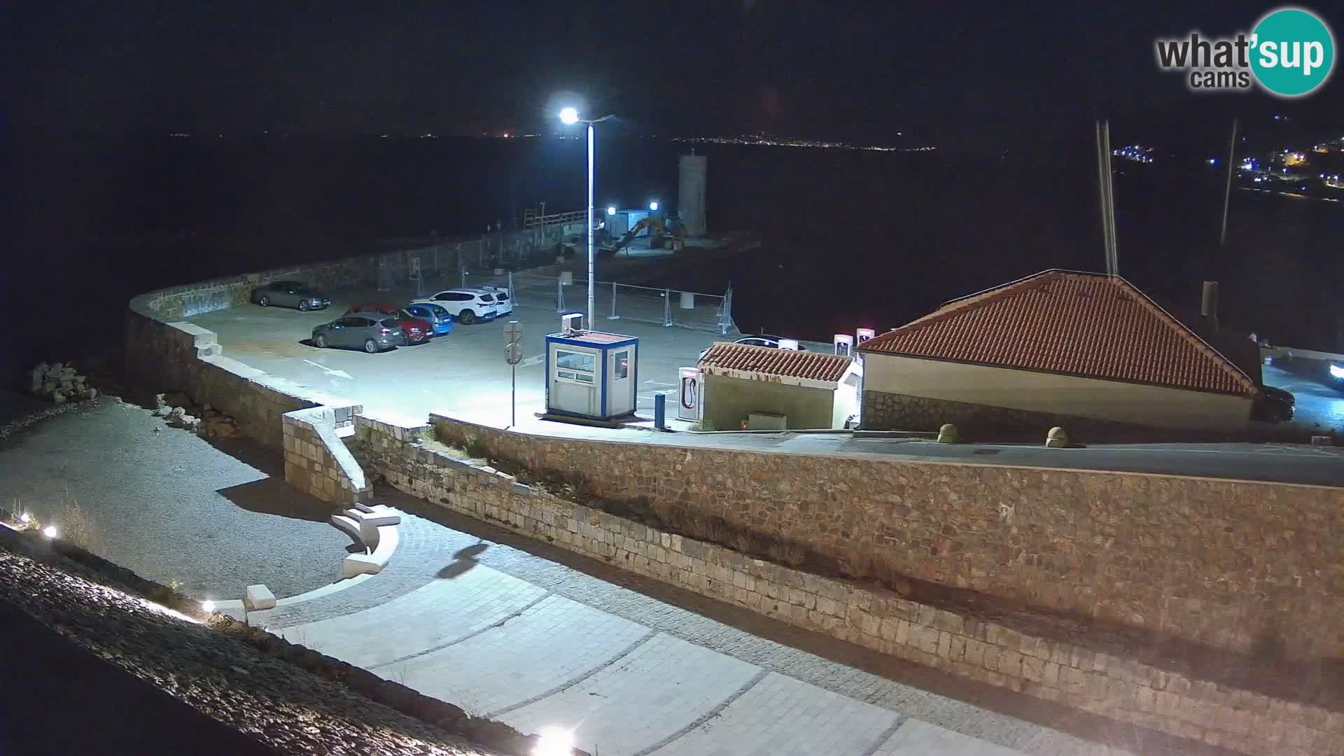 Senj Hafen Webcam – Wellenbrecher & Leuchtturm Liveblick