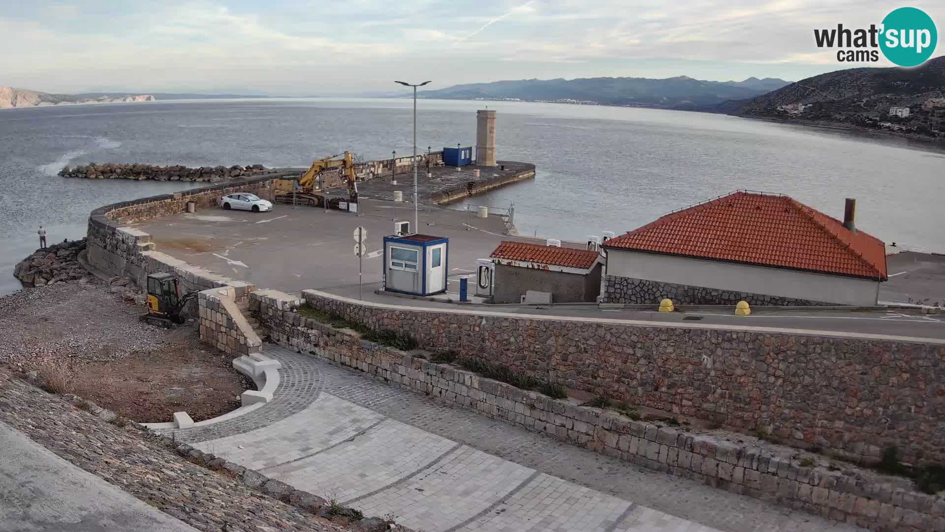Webcam puerto de Senj – Rompeolas y faro en directo