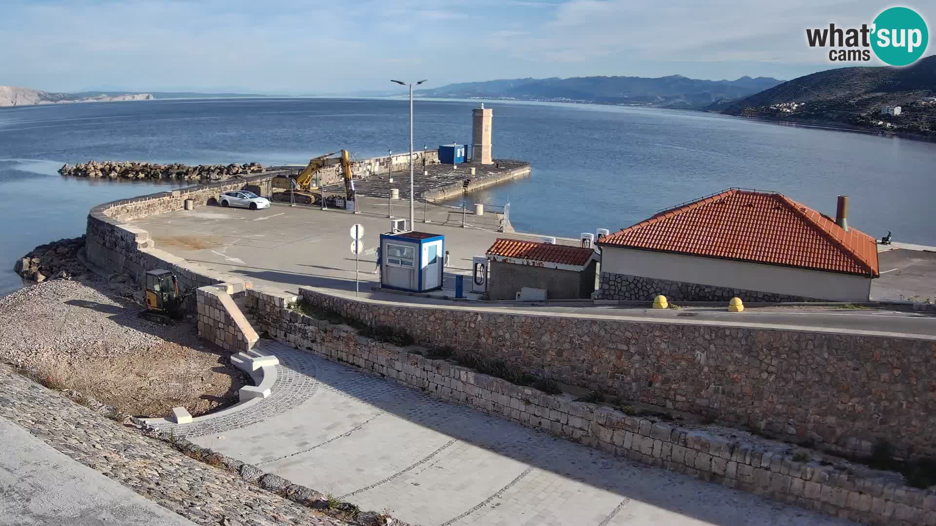 Webcam puerto de Senj – Rompeolas y faro en directo