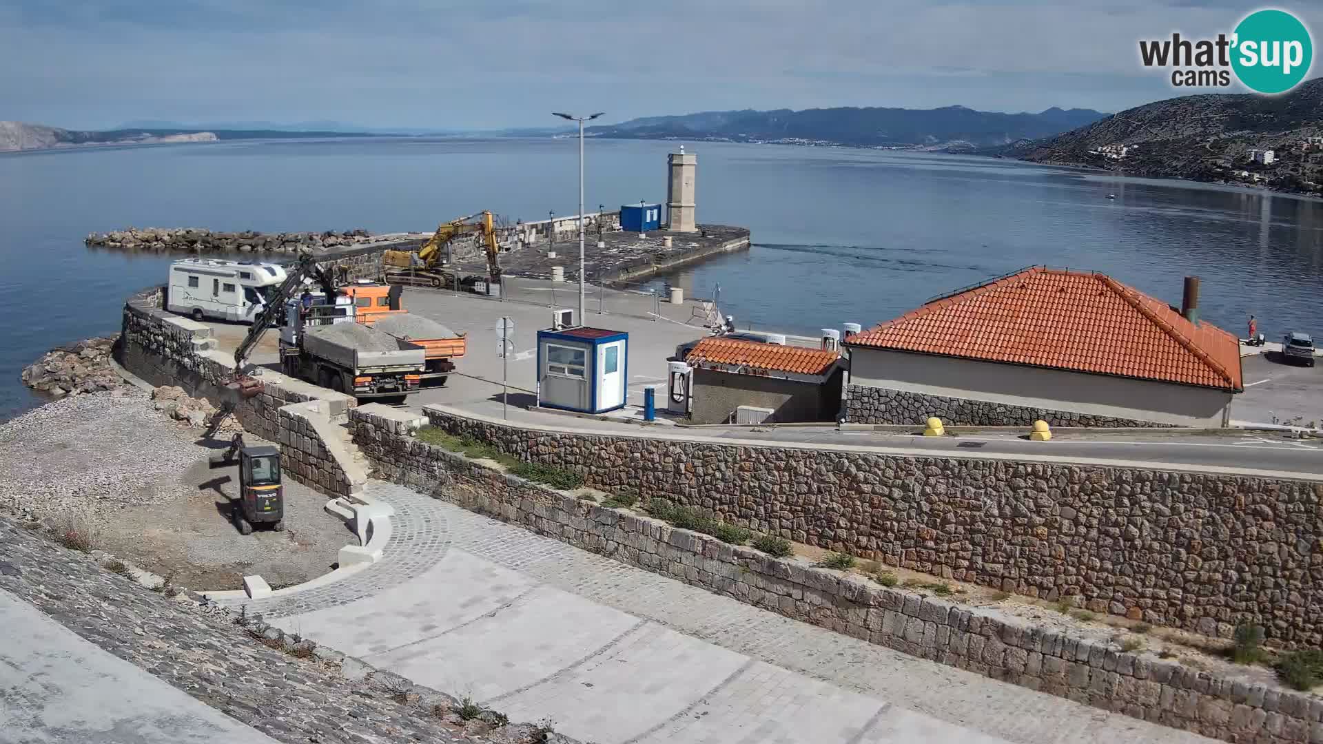 Senj Harbour Webcam – Breakwater & Lighthouse Live View