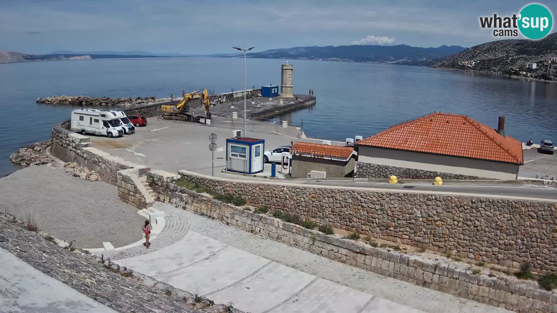 Web kamera Senj luka – Lukobran i svjetionik uživo