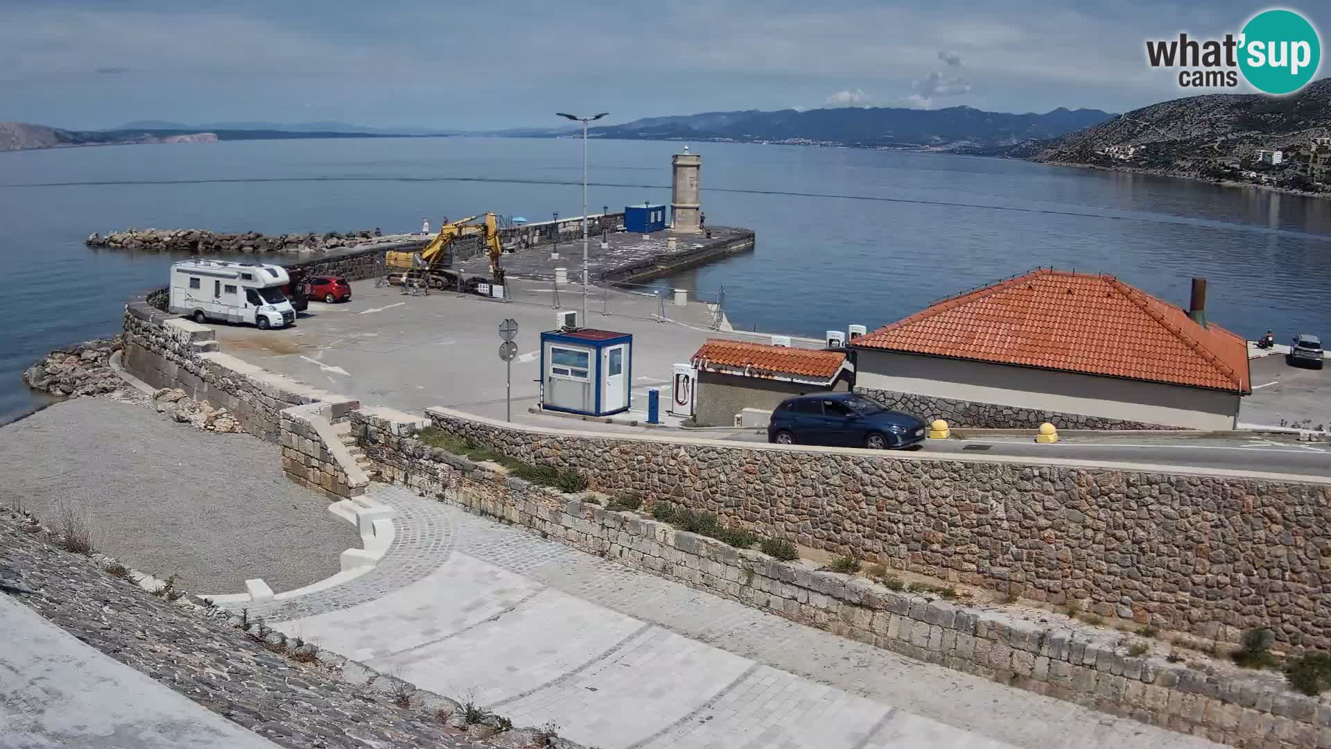 Senj Harbour Webcam – Breakwater & Lighthouse Live View