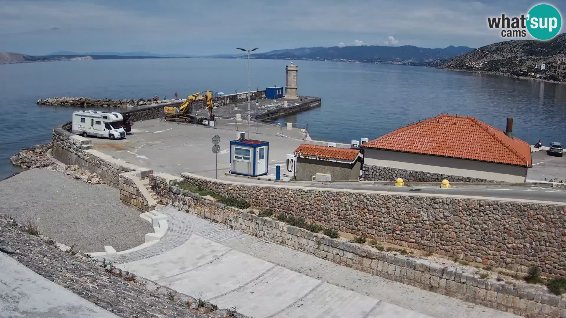 Webcam puerto de Senj – Rompeolas y faro en directo
