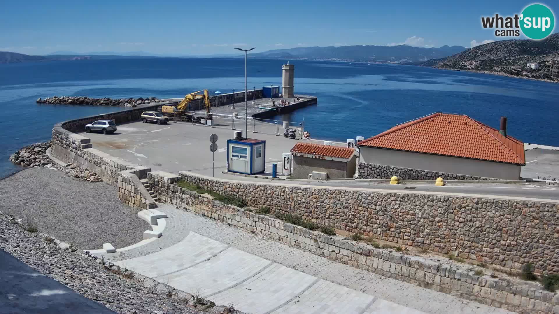 Webcam puerto de Senj – Rompeolas y faro en directo
