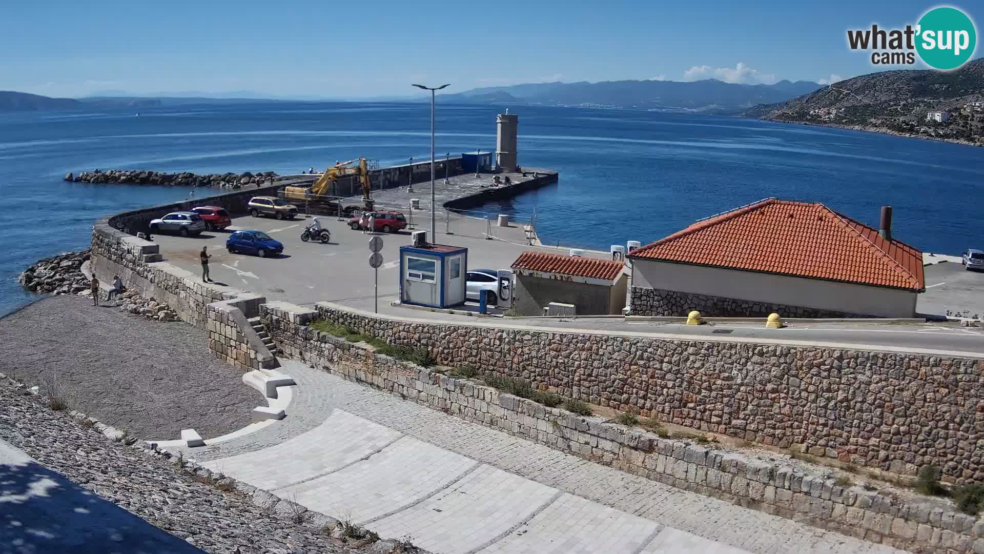 Senj Hafen Webcam – Wellenbrecher & Leuchtturm Liveblick