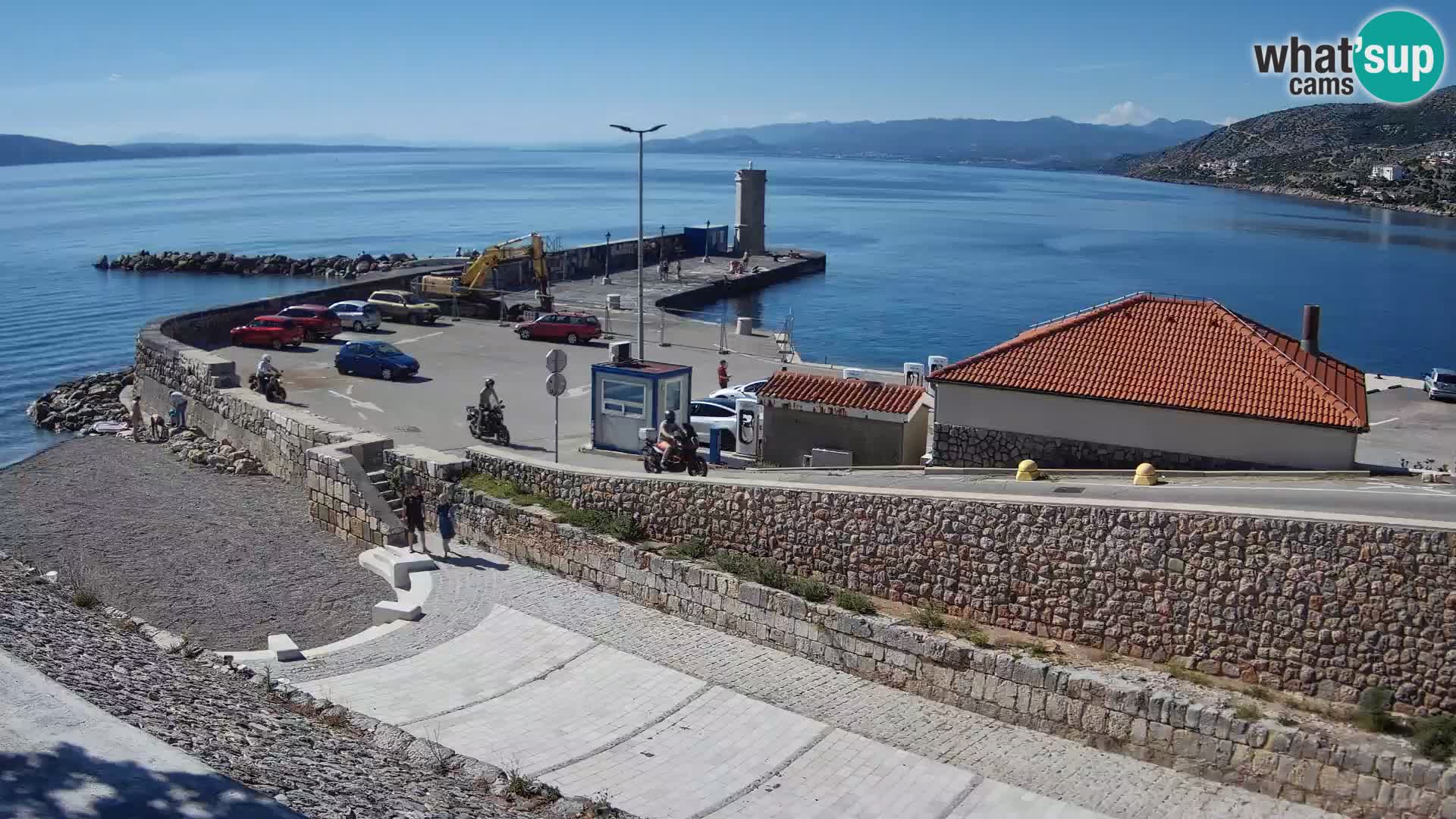 Senj Hafen Webcam – Wellenbrecher & Leuchtturm Liveblick