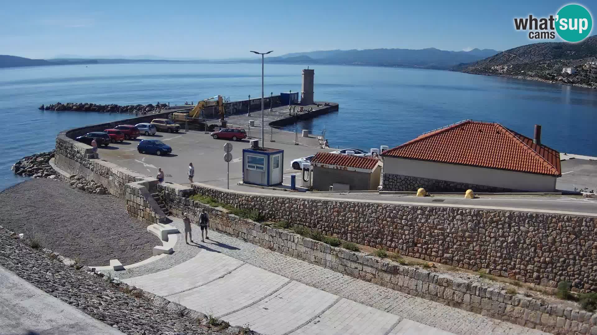Senj Hafen Webcam – Wellenbrecher & Leuchtturm Liveblick