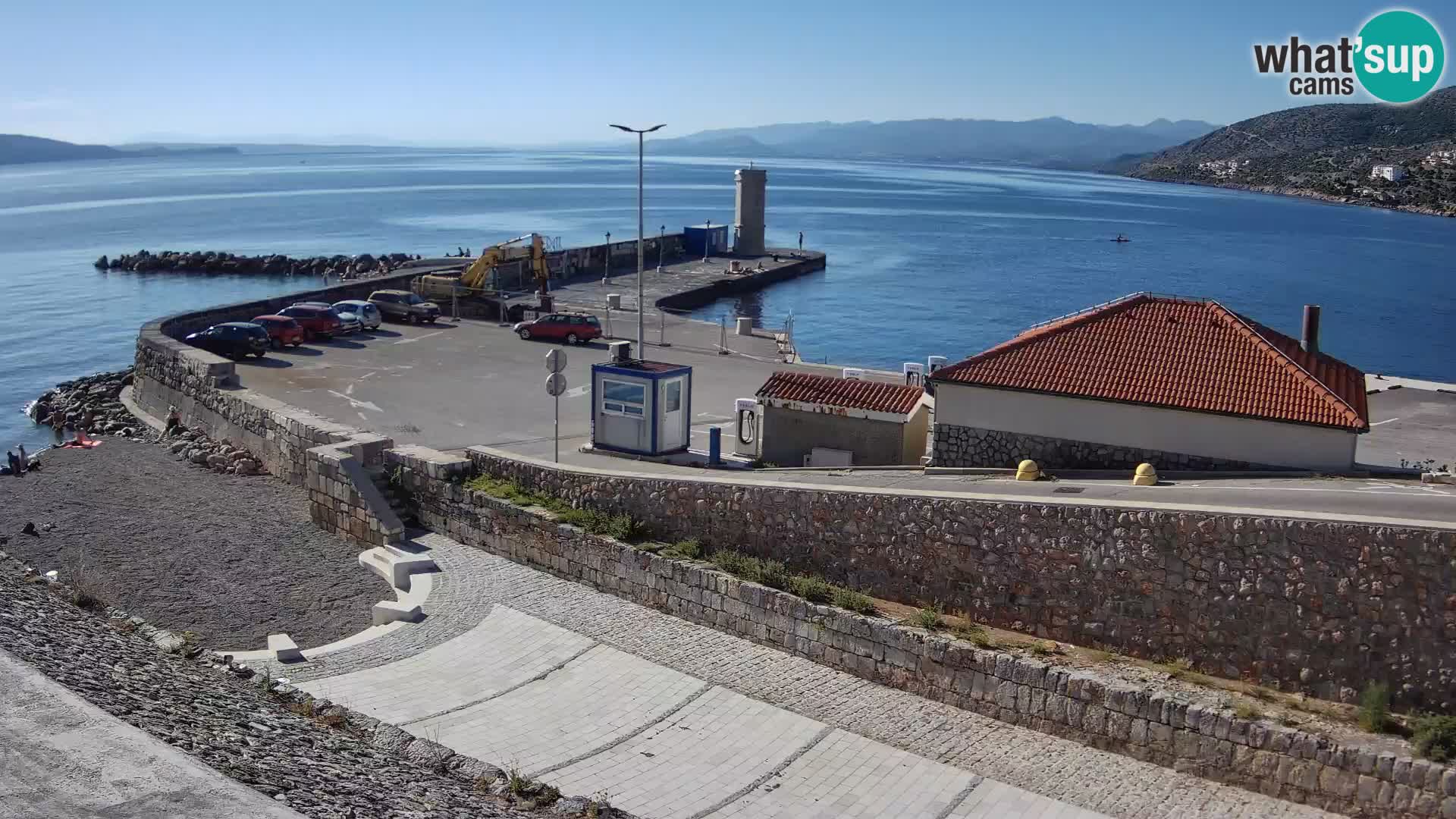 Webcam puerto de Senj – Rompeolas y faro en directo