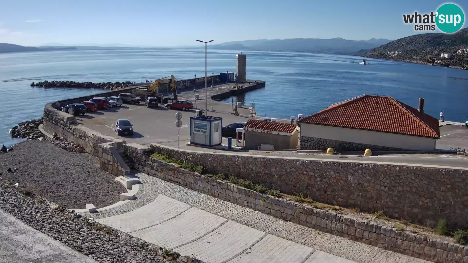 Webcam puerto de Senj – Rompeolas y faro en directo
