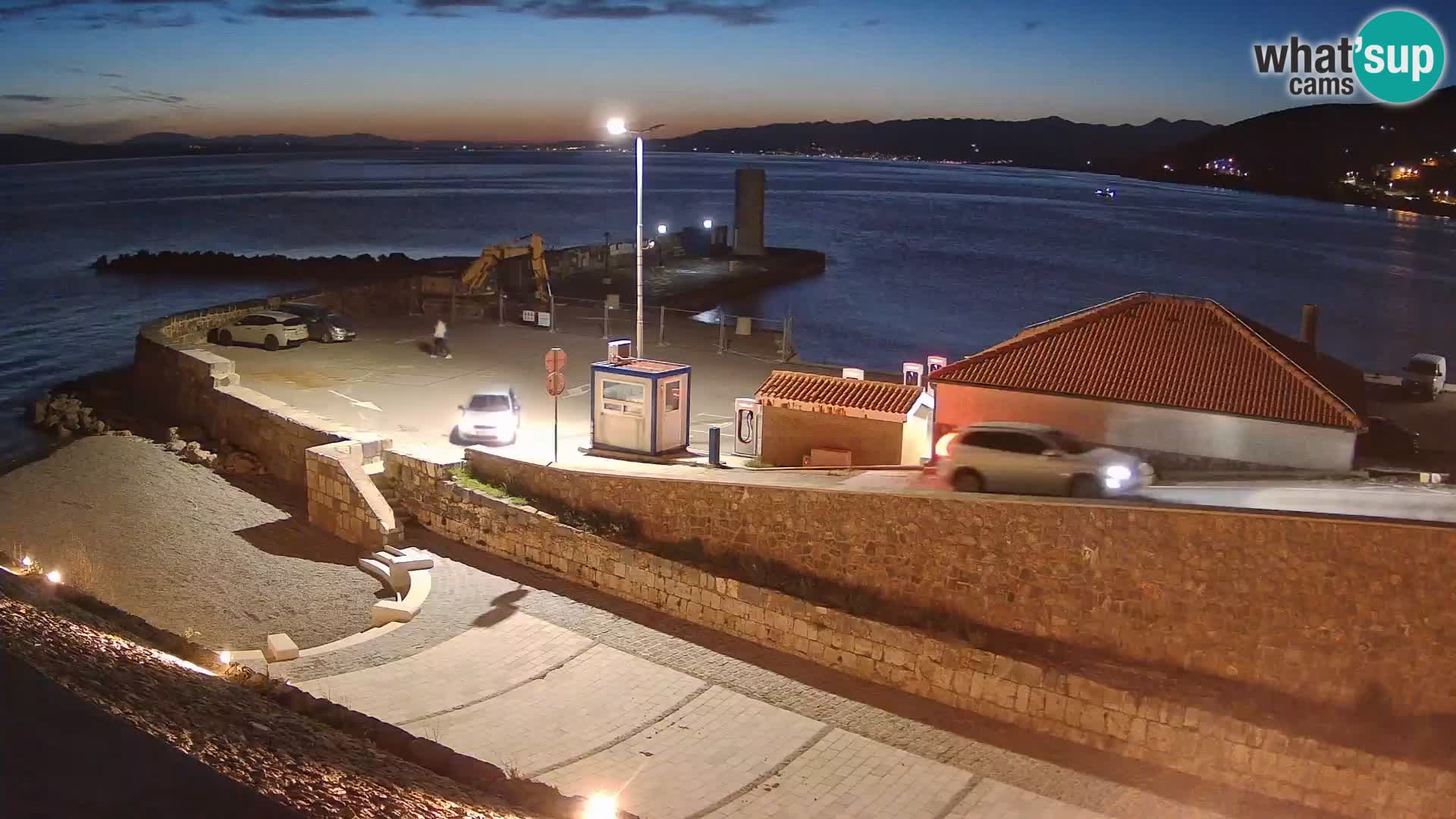 Webcam puerto de Senj – Rompeolas y faro en directo