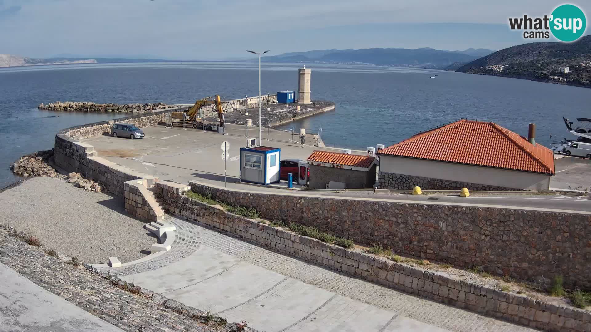 Senj Hafen Webcam – Wellenbrecher & Leuchtturm Liveblick