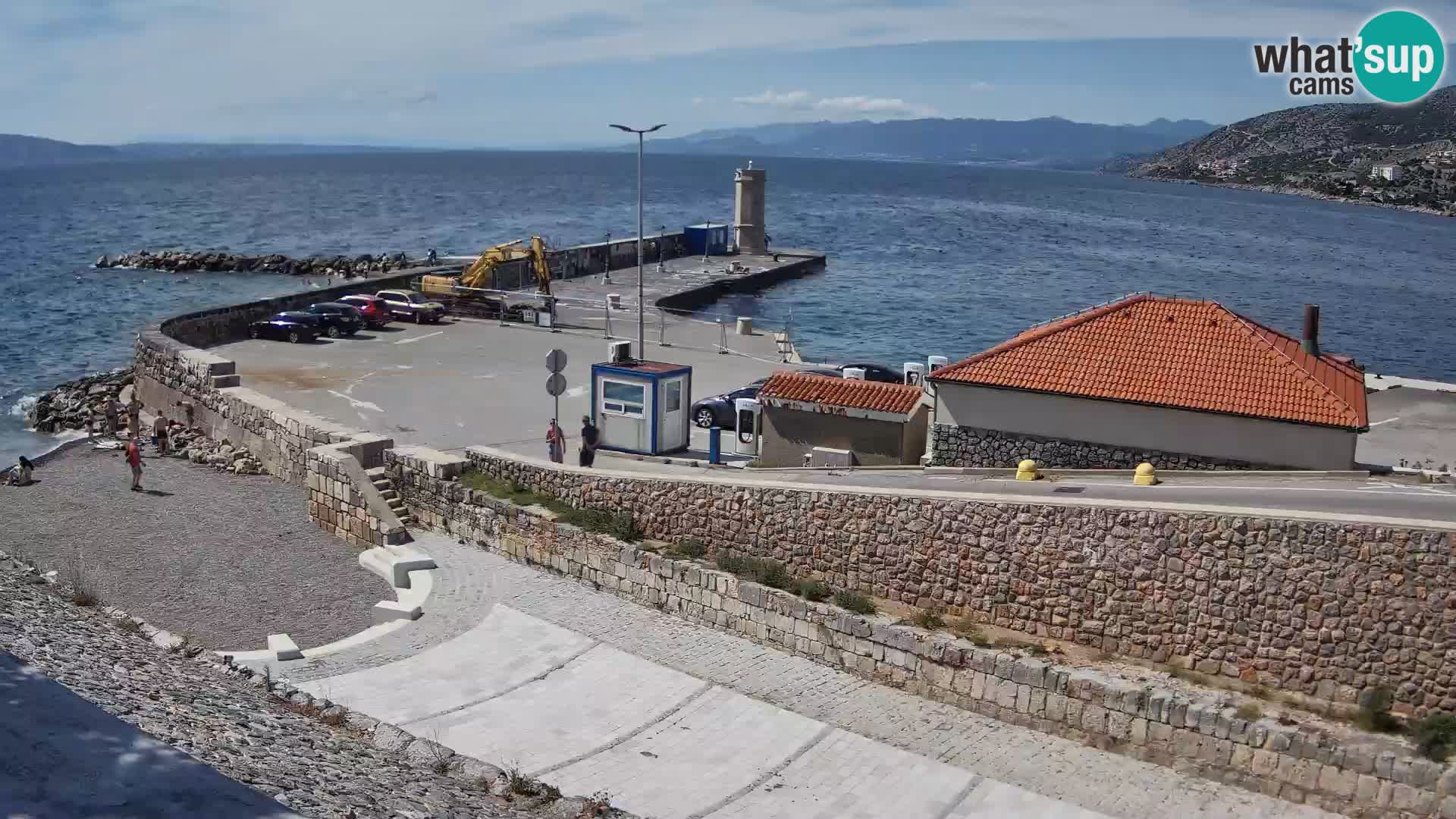 Webcam puerto de Senj – Rompeolas y faro en directo
