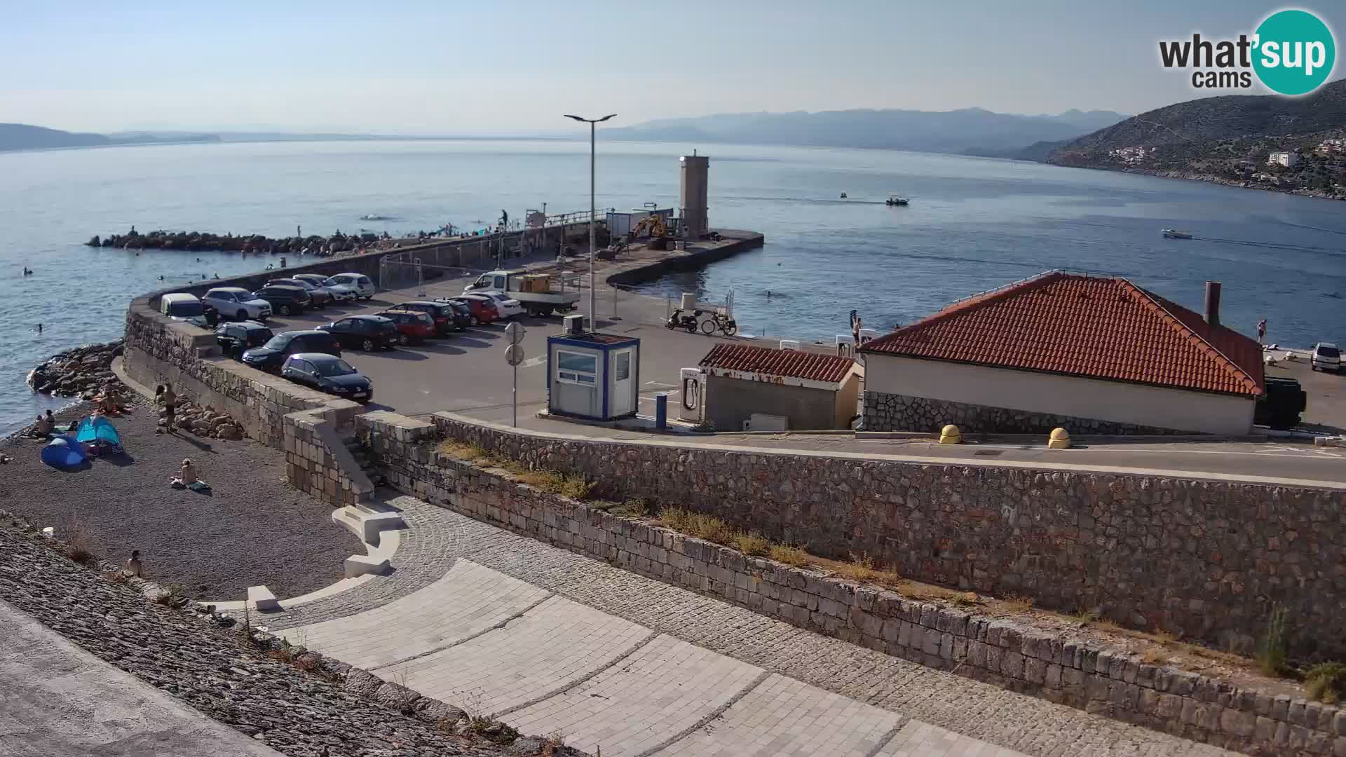 Webcam puerto de Senj – Rompeolas y faro en directo