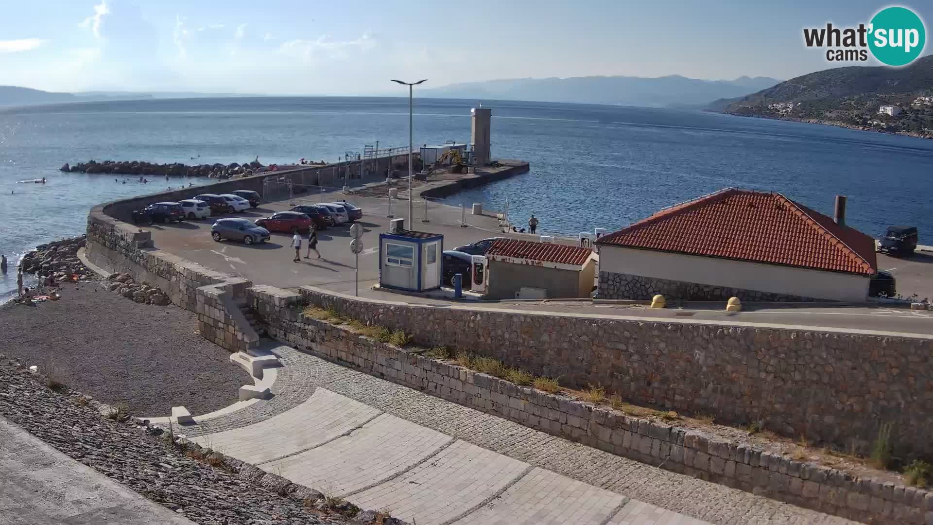 Webcam puerto de Senj – Rompeolas y faro en directo
