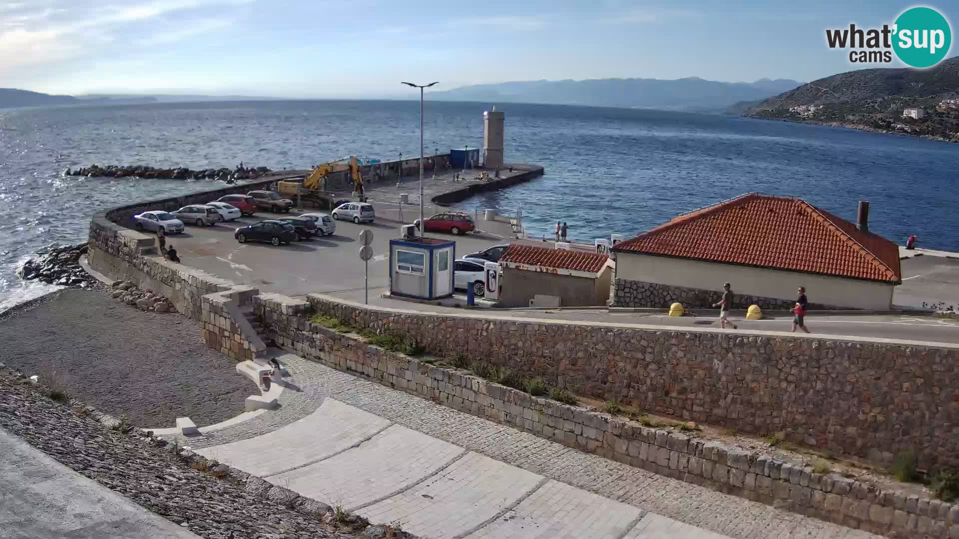 Senj Hafen Webcam – Wellenbrecher & Leuchtturm Liveblick
