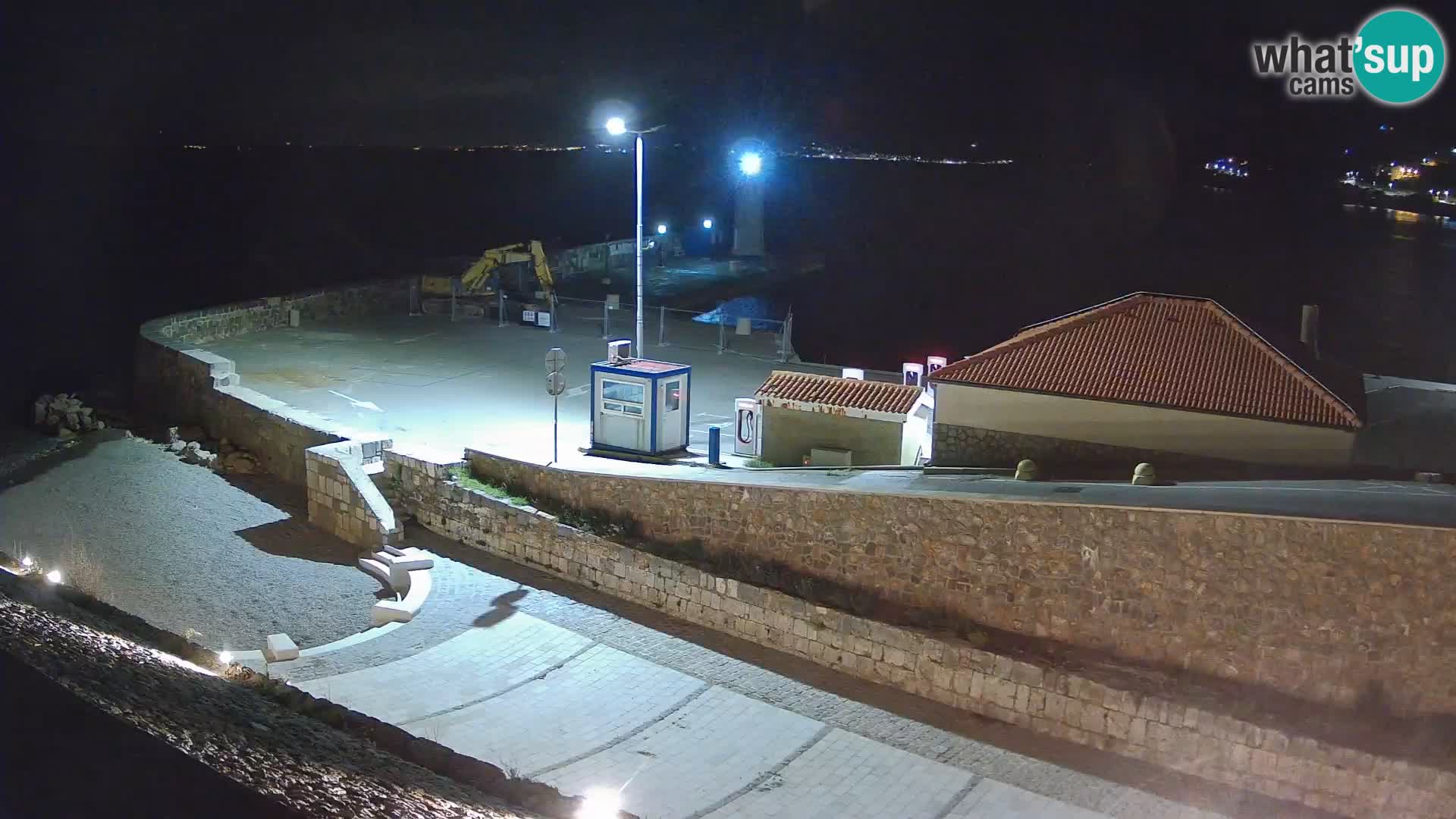 Senj Hafen Webcam – Wellenbrecher & Leuchtturm Liveblick
