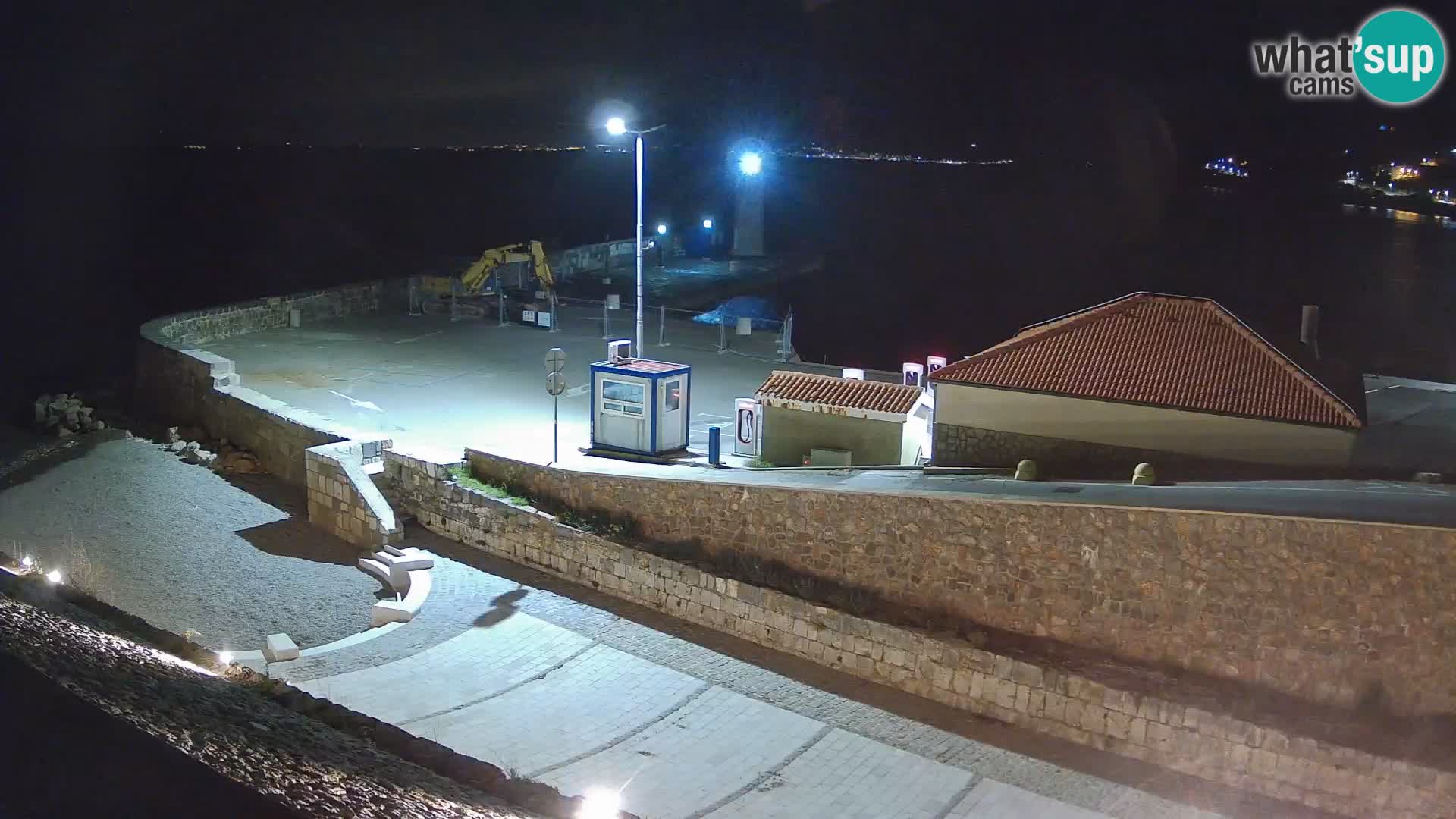 Senj Hafen Webcam – Wellenbrecher & Leuchtturm Liveblick