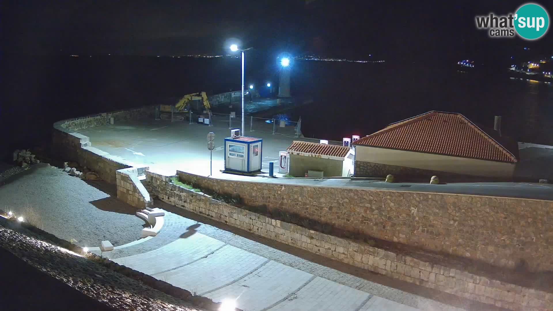 Senj Harbour Webcam – Breakwater & Lighthouse Live View