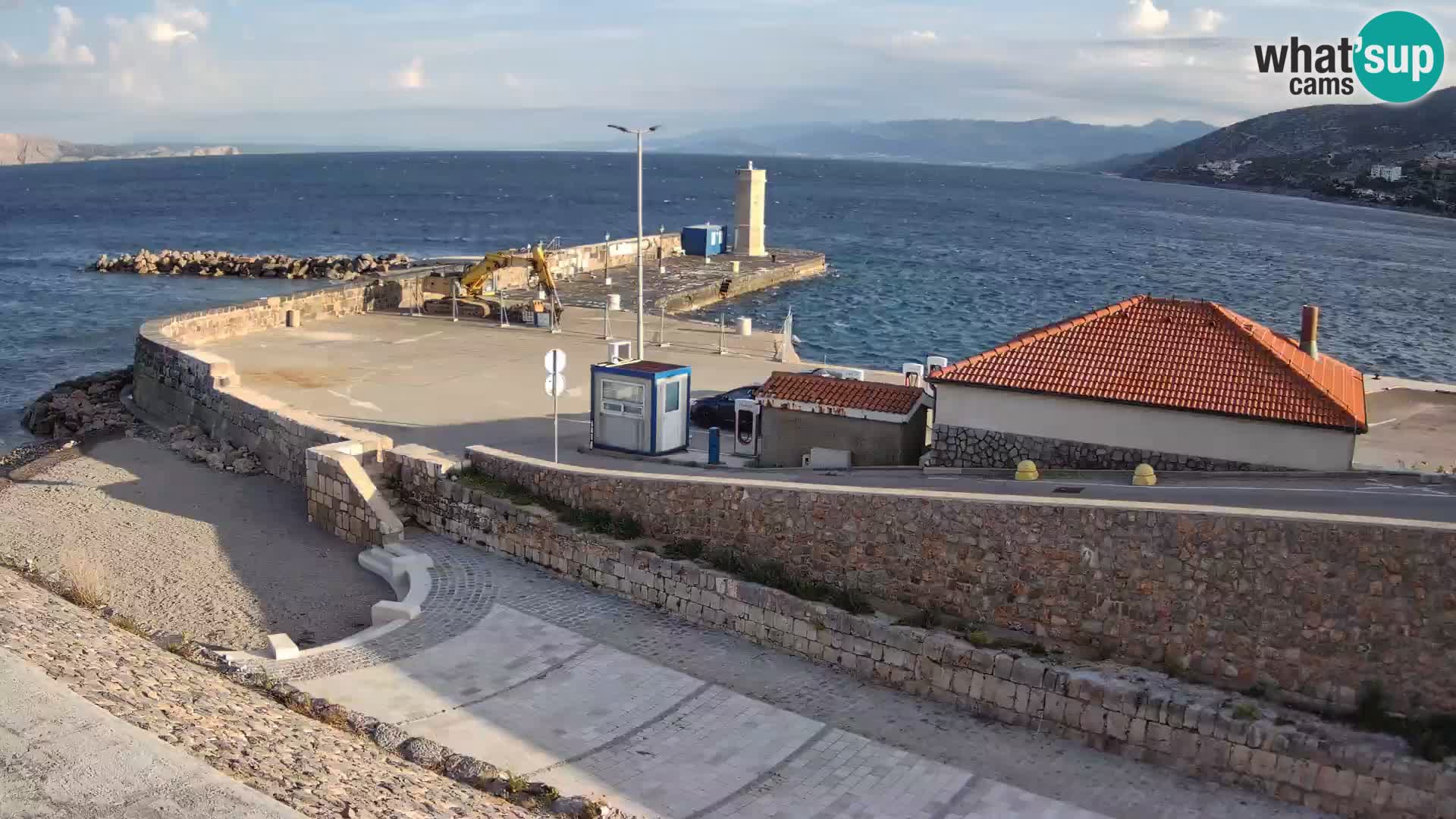 Senj Harbour Webcam – Breakwater & Lighthouse Live View