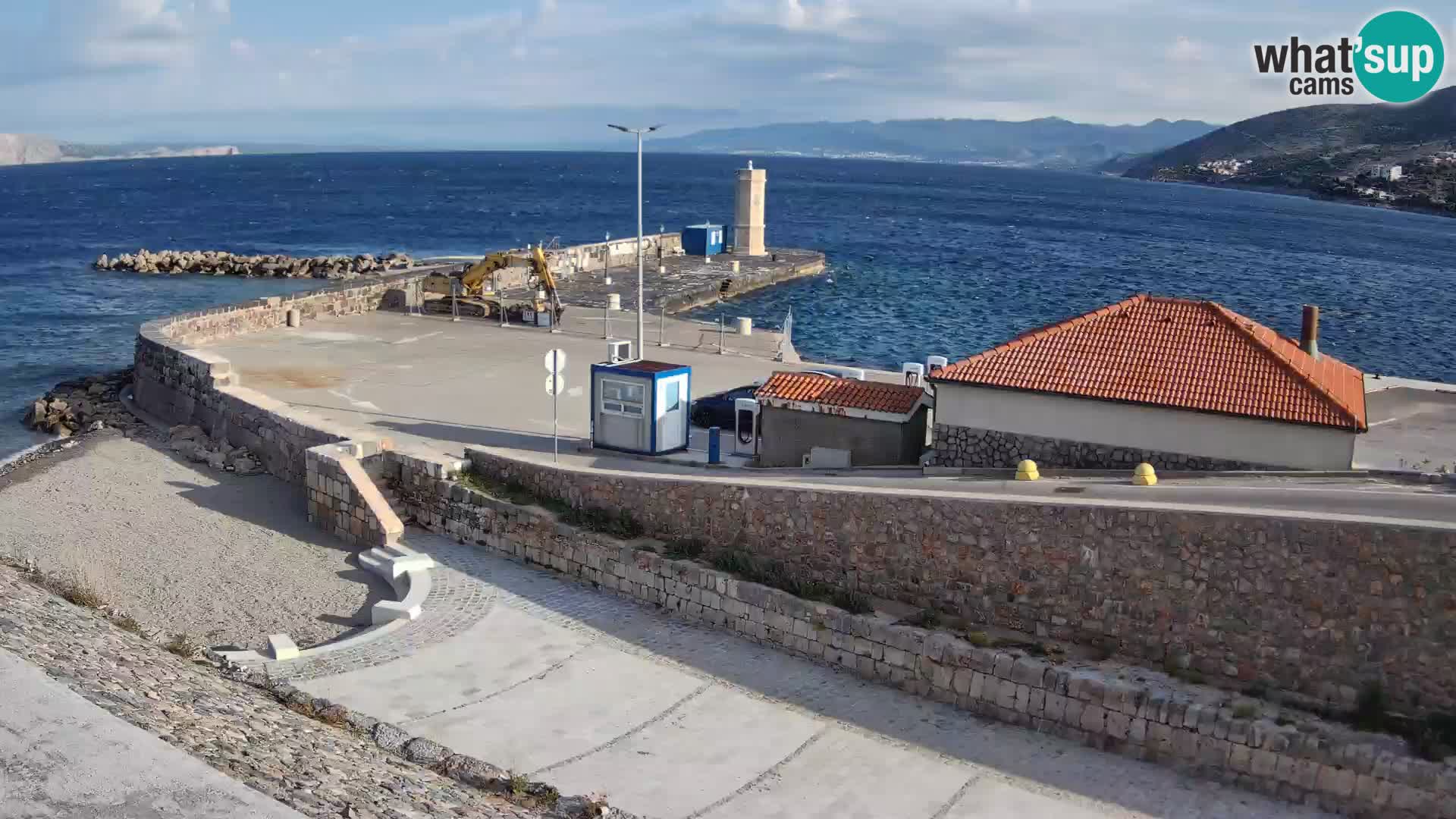 Senj Harbour Webcam – Breakwater & Lighthouse Live View