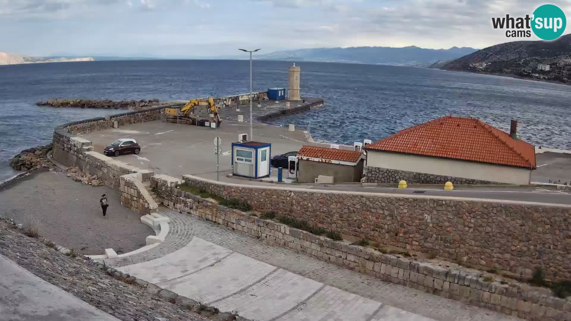 Senj Harbour Webcam – Breakwater & Lighthouse Live View