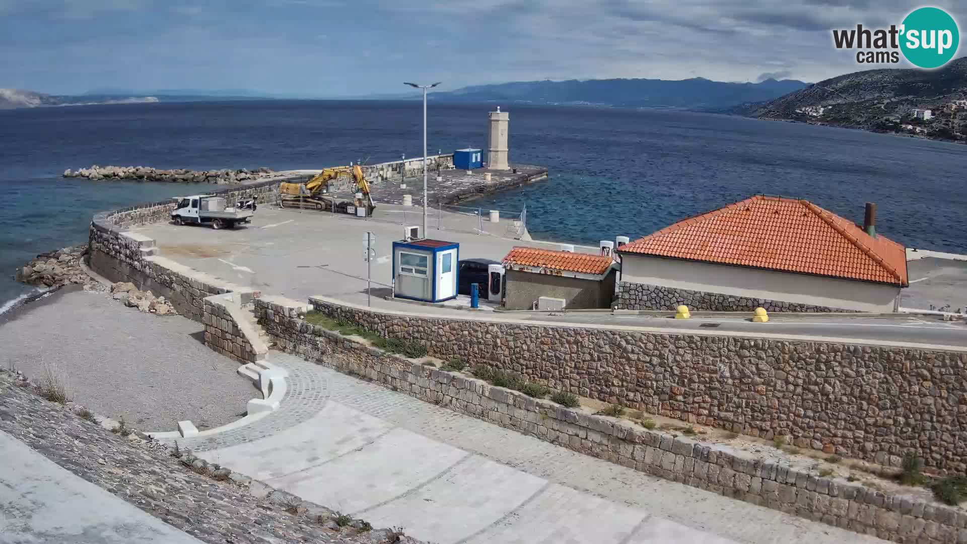 Senj Harbour Webcam – Breakwater & Lighthouse Live View
