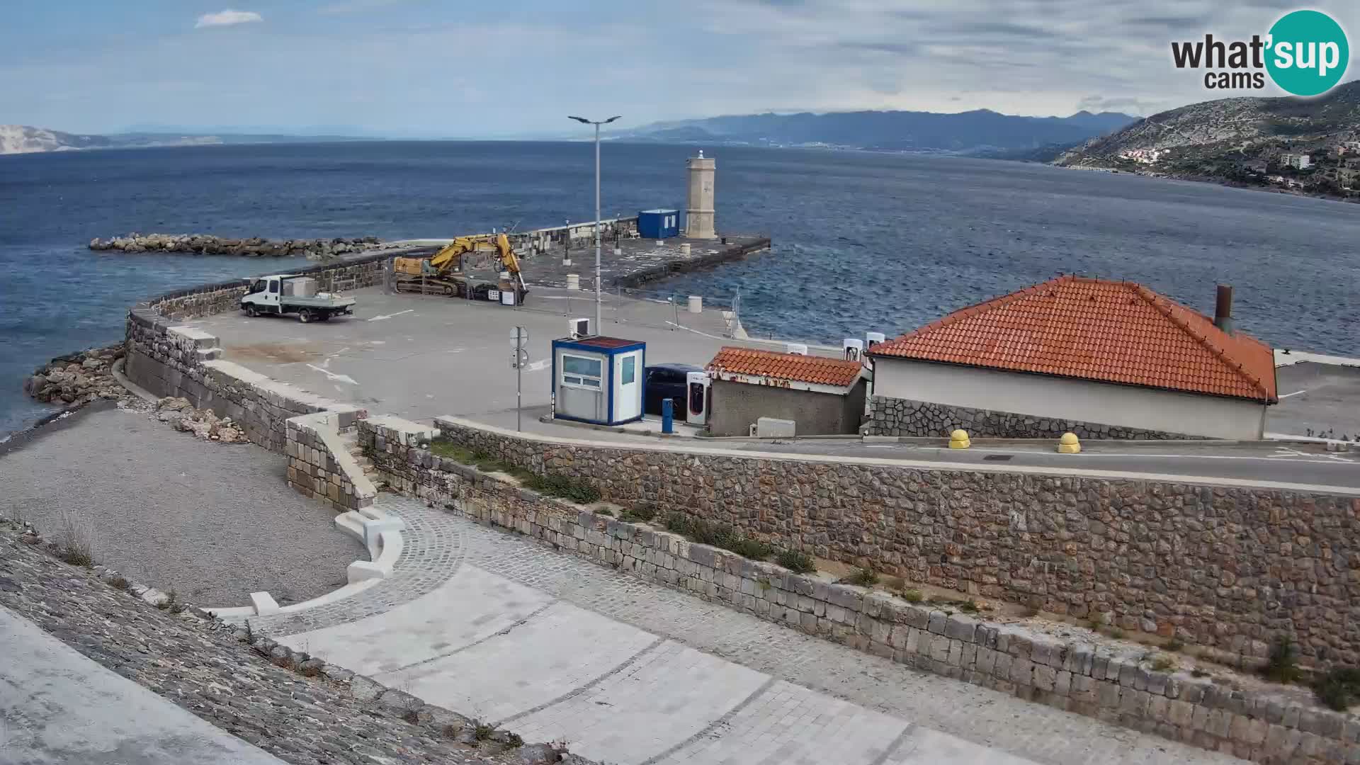 Senj Harbour Webcam – Breakwater & Lighthouse Live View