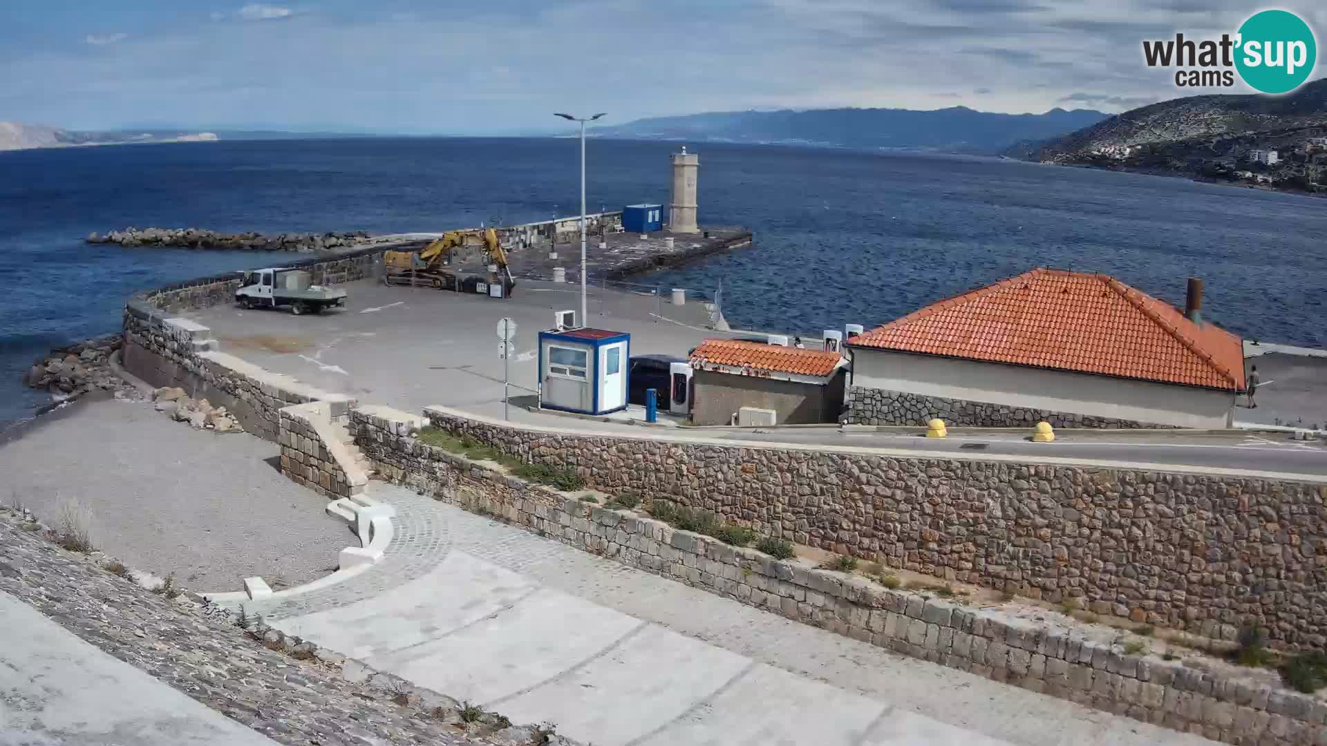 Senj Harbour Webcam – Breakwater & Lighthouse Live View