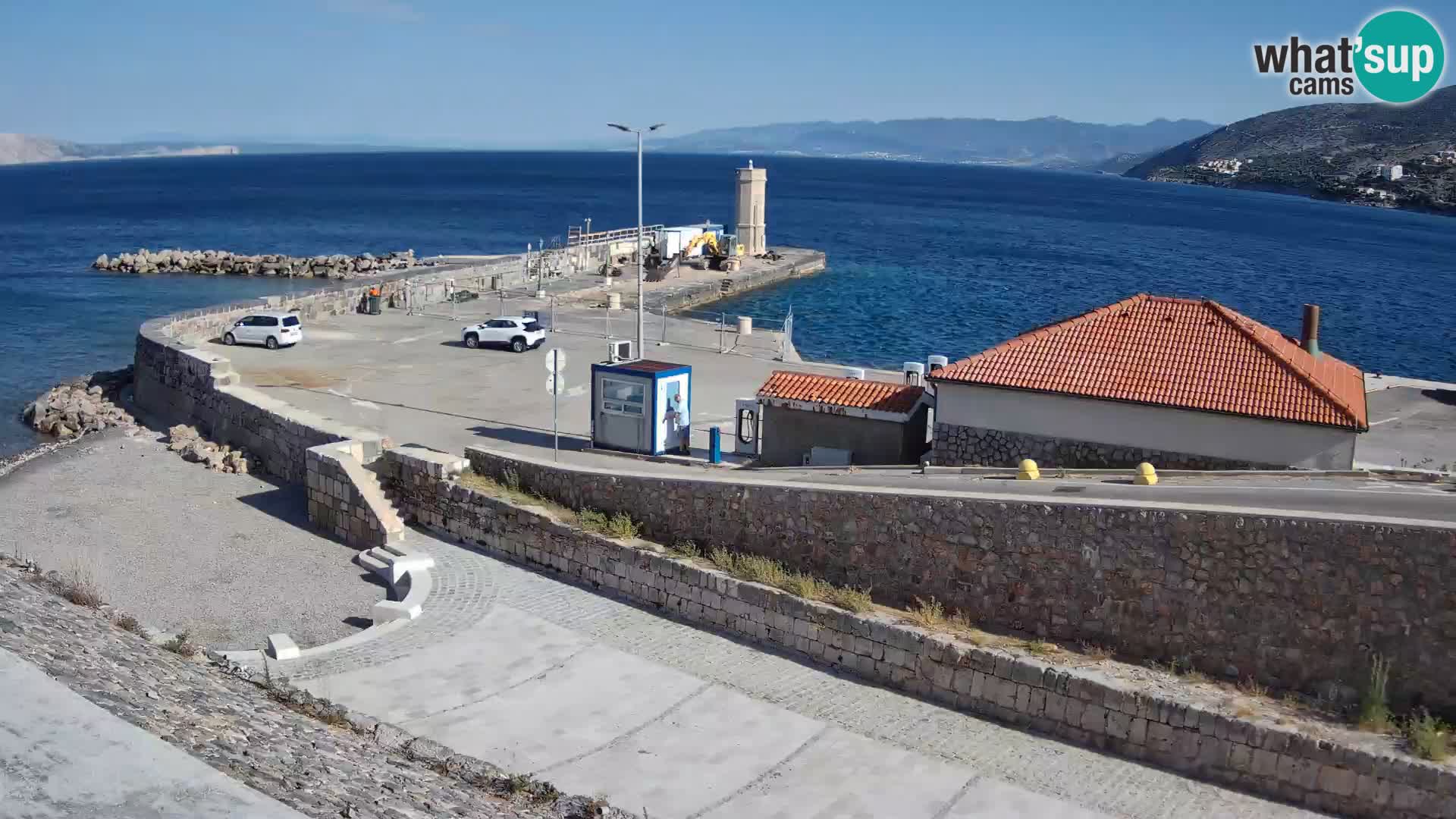 Webcam puerto de Senj – Rompeolas y faro en directo