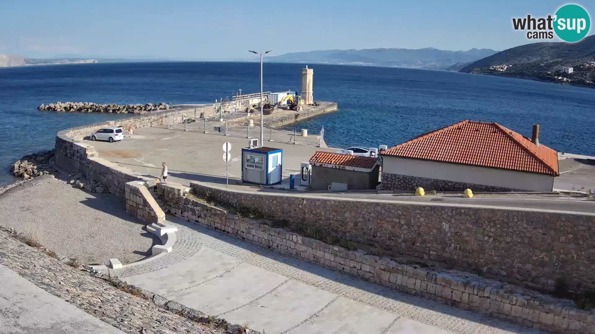 Senj Hafen Webcam – Wellenbrecher & Leuchtturm Liveblick