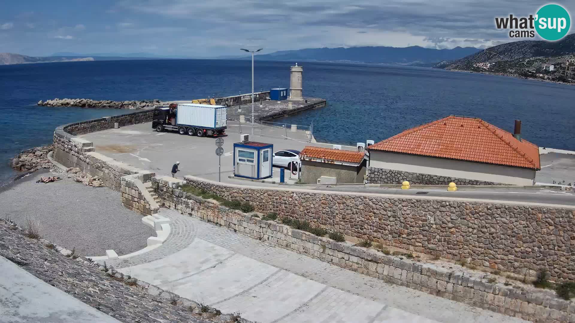 Senj Harbour Webcam – Breakwater & Lighthouse Live View