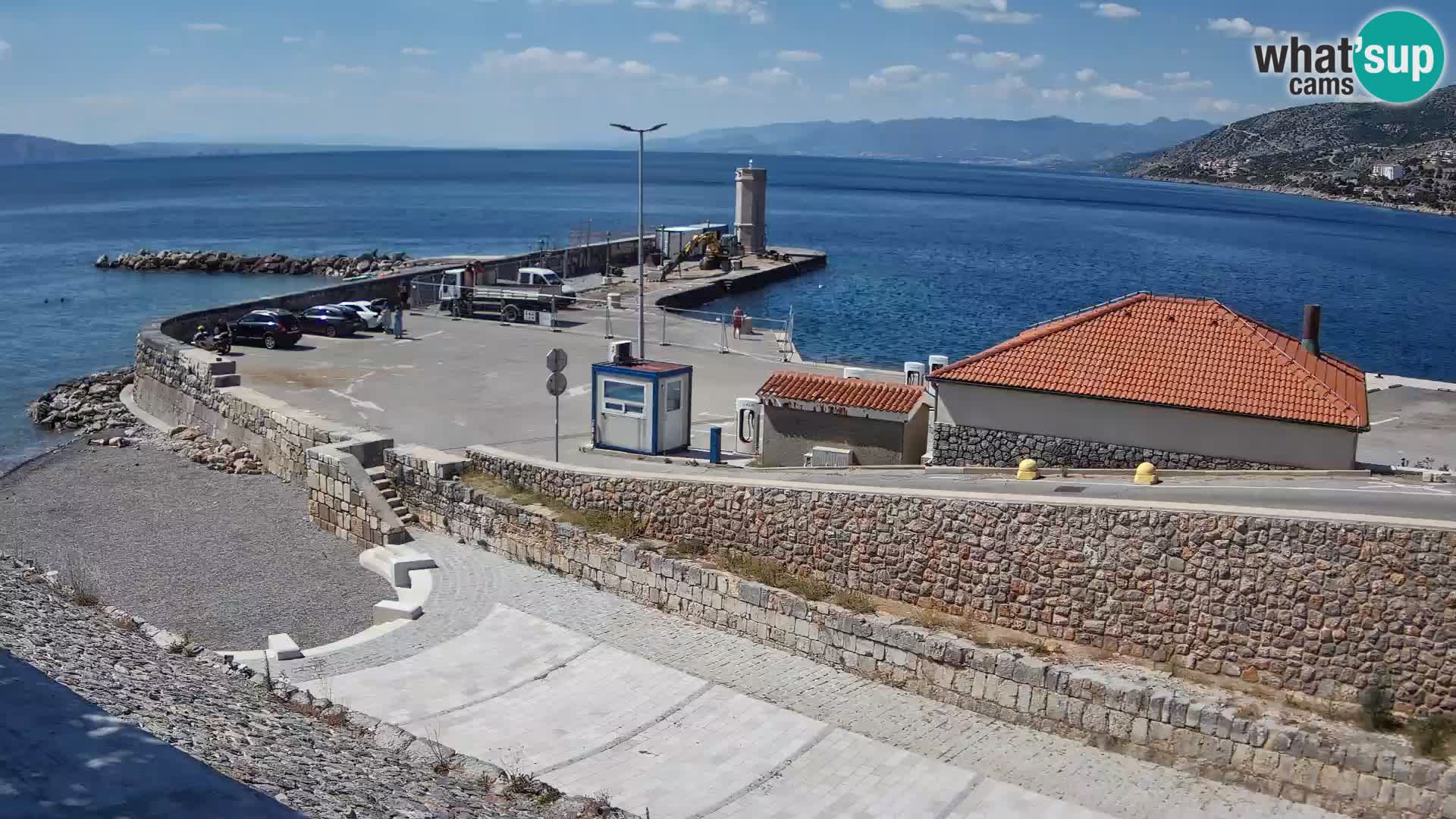 Web kamera Senj luka – Lukobran i svjetionik uživo