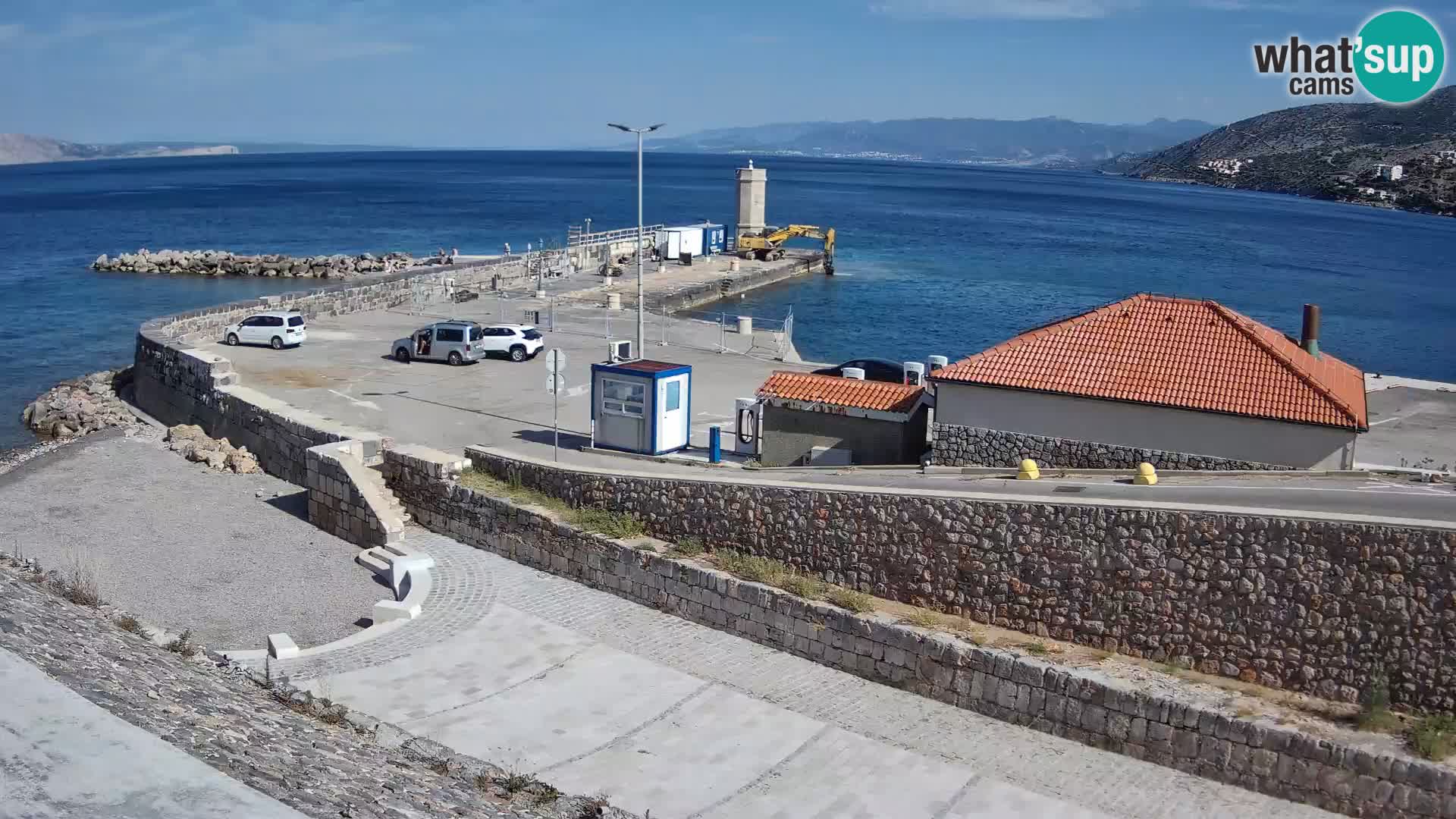 Senj Hafen Webcam – Wellenbrecher & Leuchtturm Liveblick