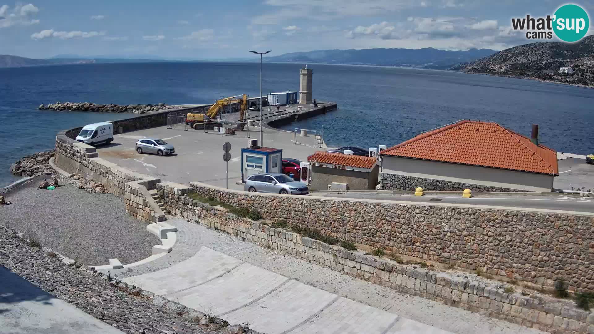 Web kamera Senj luka – Lukobran i svjetionik uživo