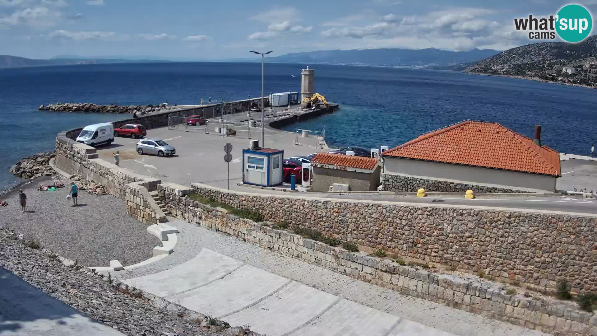 Web kamera Senj luka – Lukobran i svjetionik uživo