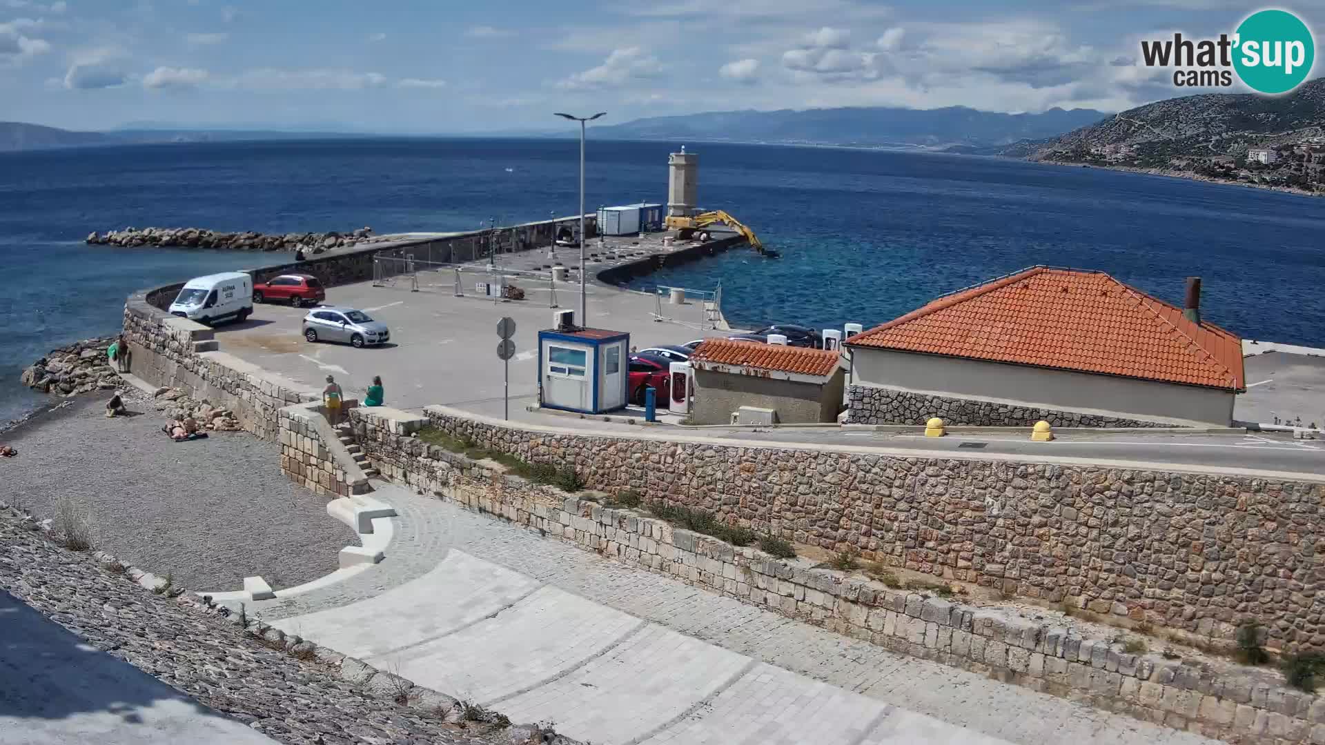 Webcam puerto de Senj – Rompeolas y faro en directo