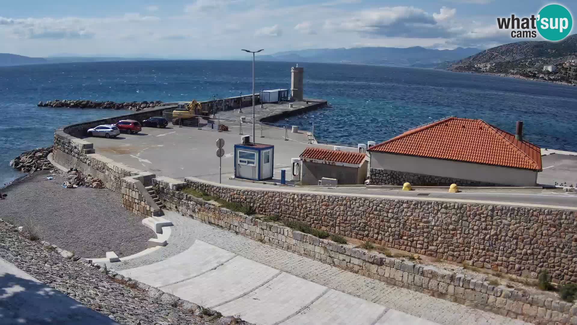 Webcam puerto de Senj – Rompeolas y faro en directo