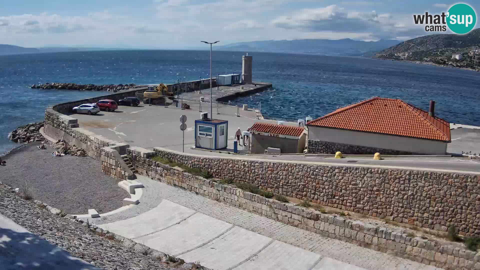 Senj Harbour Webcam – Breakwater & Lighthouse Live View