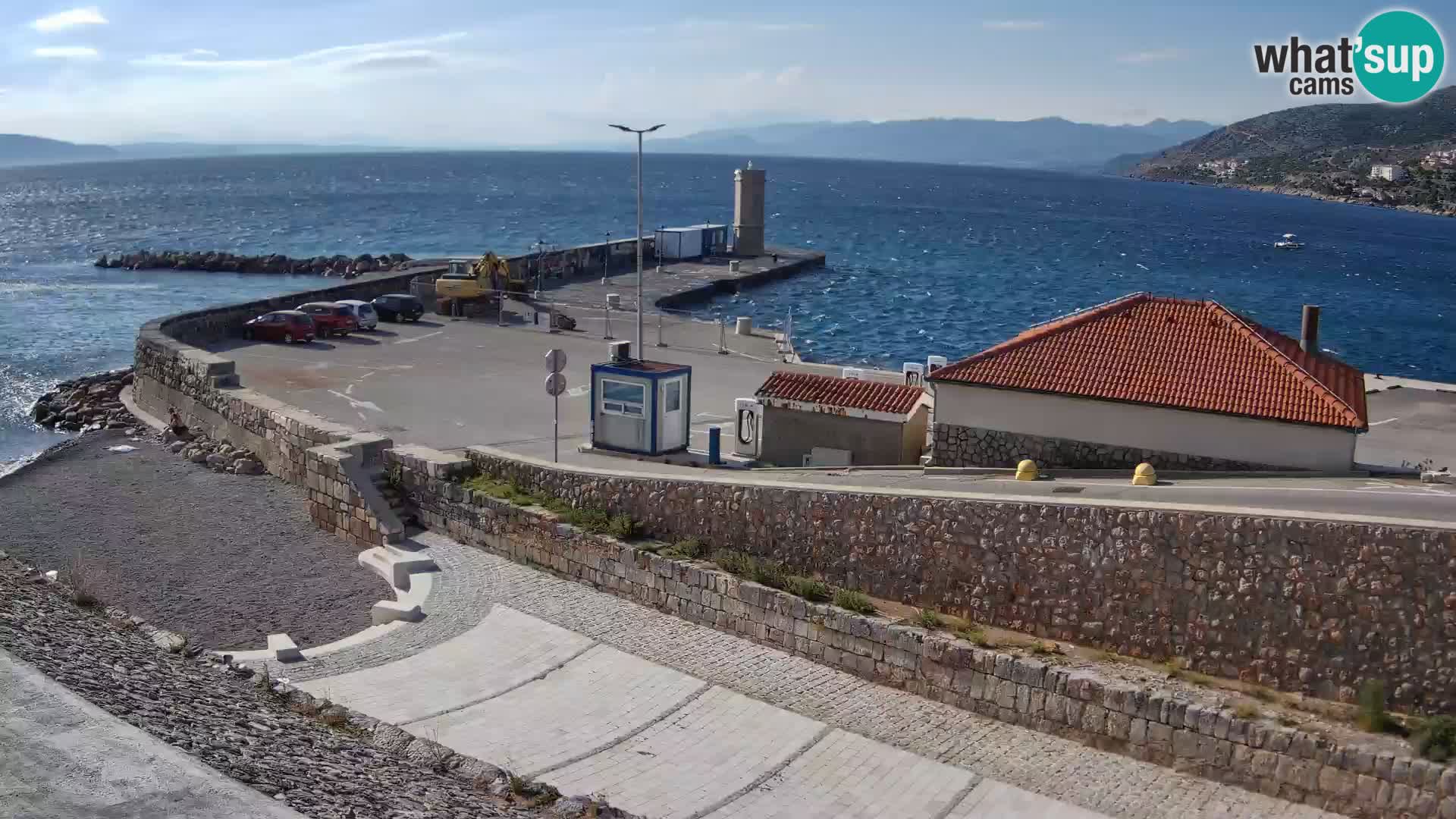Webcam puerto de Senj – Rompeolas y faro en directo