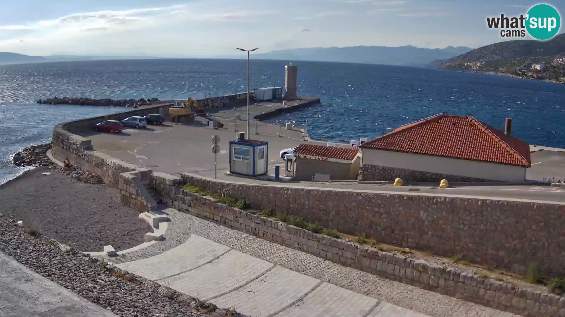 Webcam Porto di Segna – Frangiflutti e Faro in diretta
