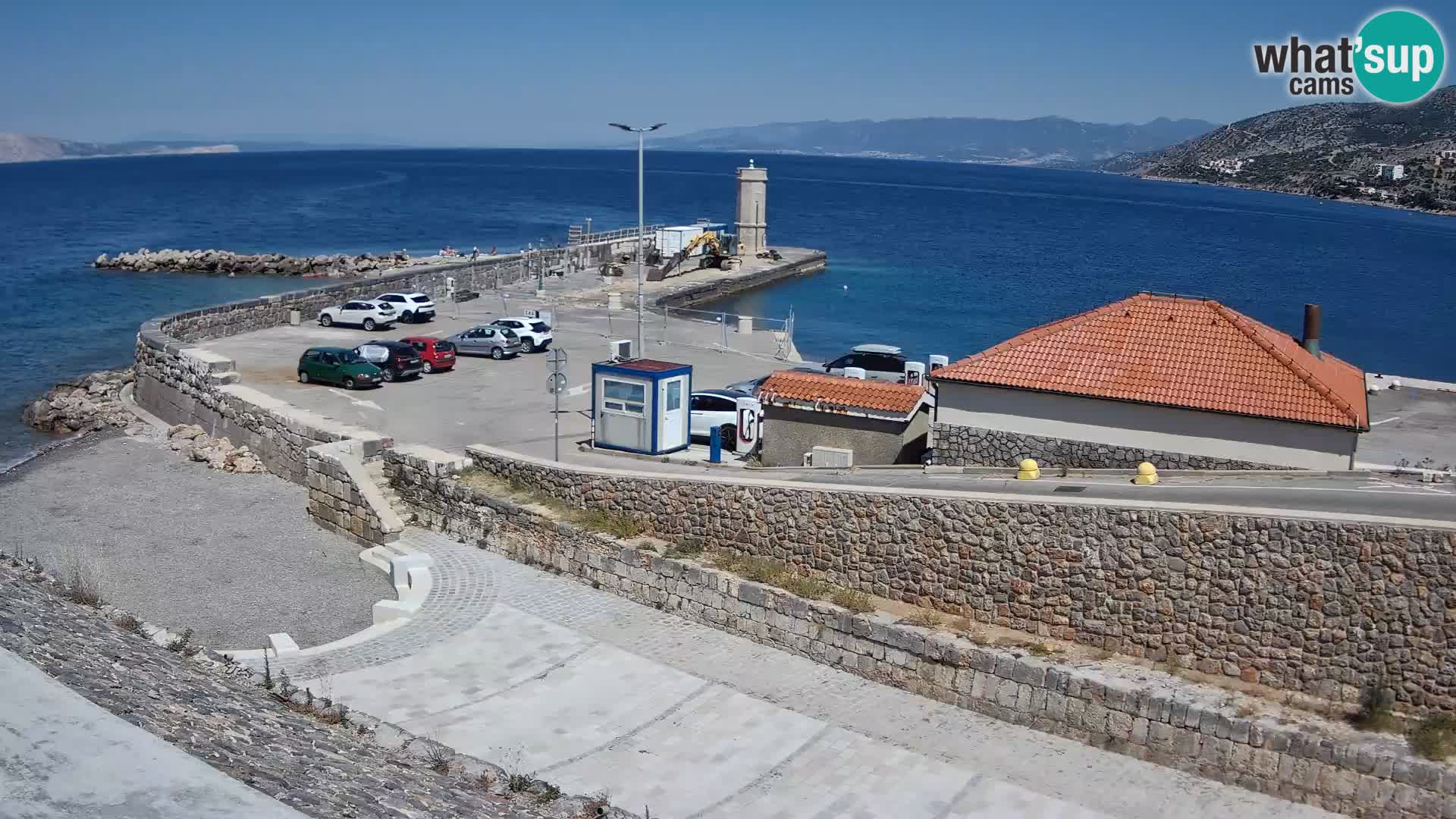 Webcam puerto de Senj – Rompeolas y faro en directo