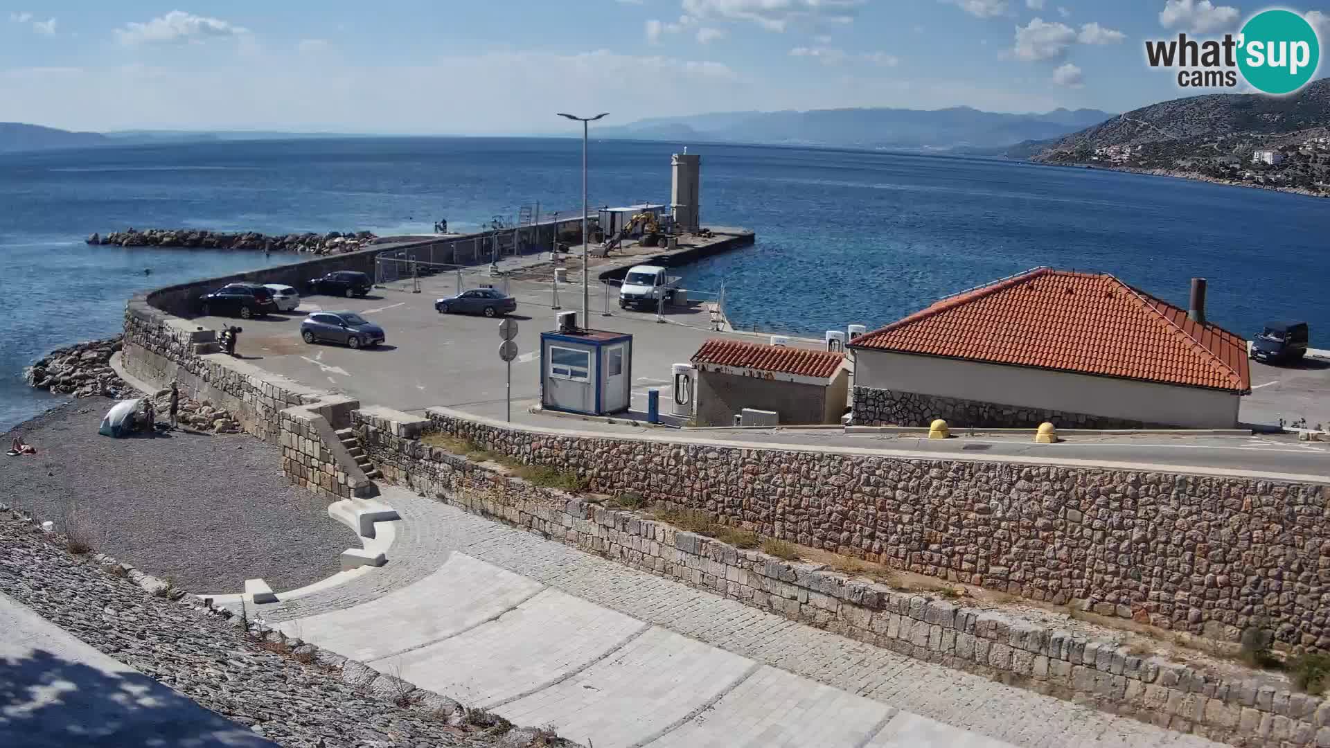 Senj Harbour Webcam – Breakwater & Lighthouse Live View