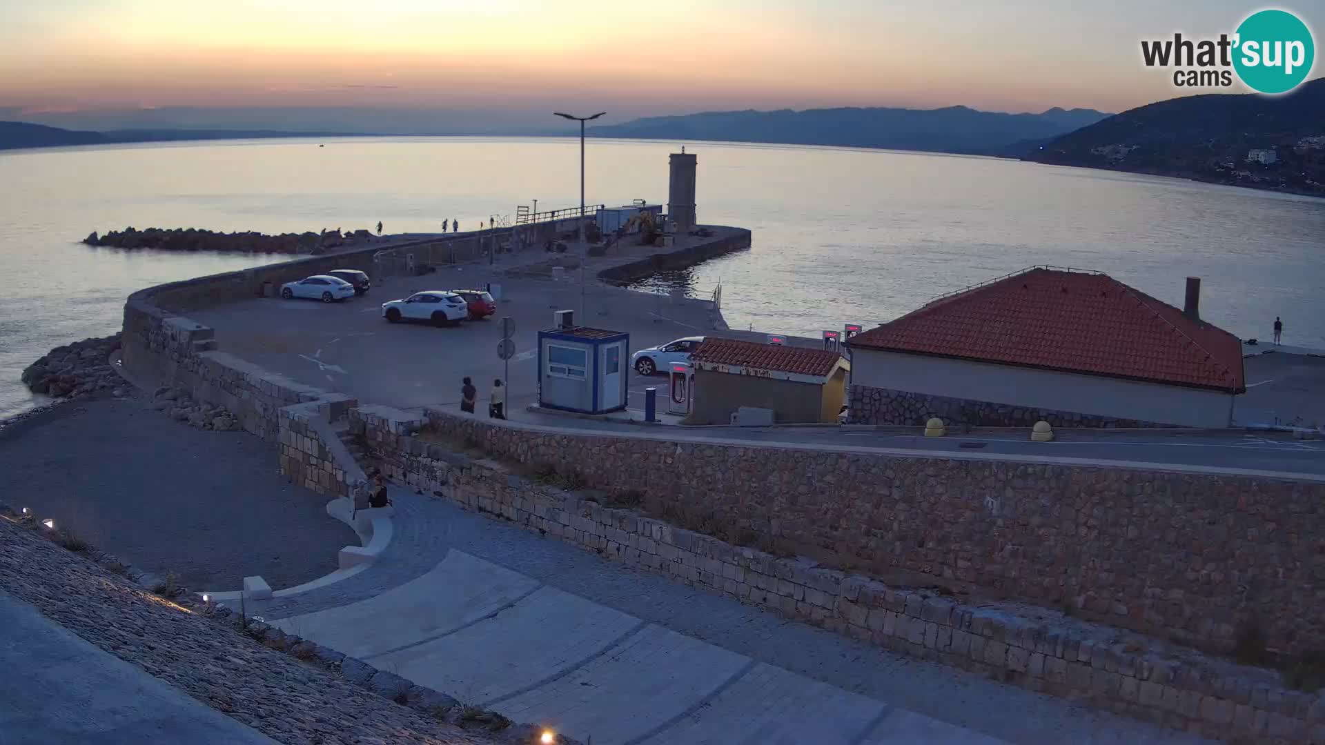 Webcam puerto de Senj – Rompeolas y faro en directo