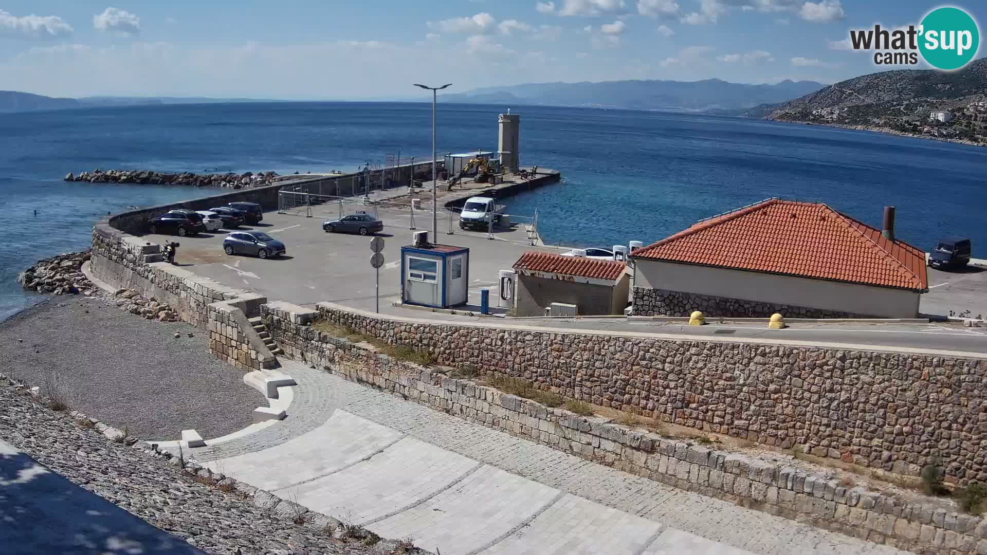 Senj Harbour Webcam – Breakwater & Lighthouse Live View